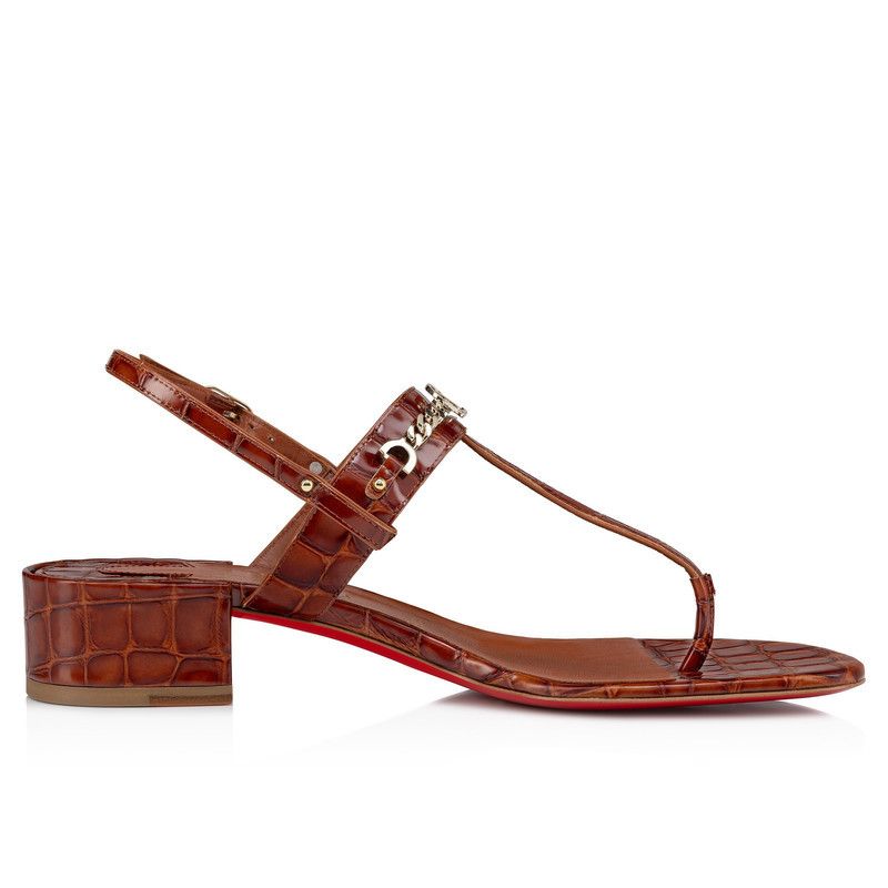 Christian Louboutin os11x0526 MJ 25mm Thong Sandals in Acajou Size US 9 / IT 39 - 1 Thumbnail