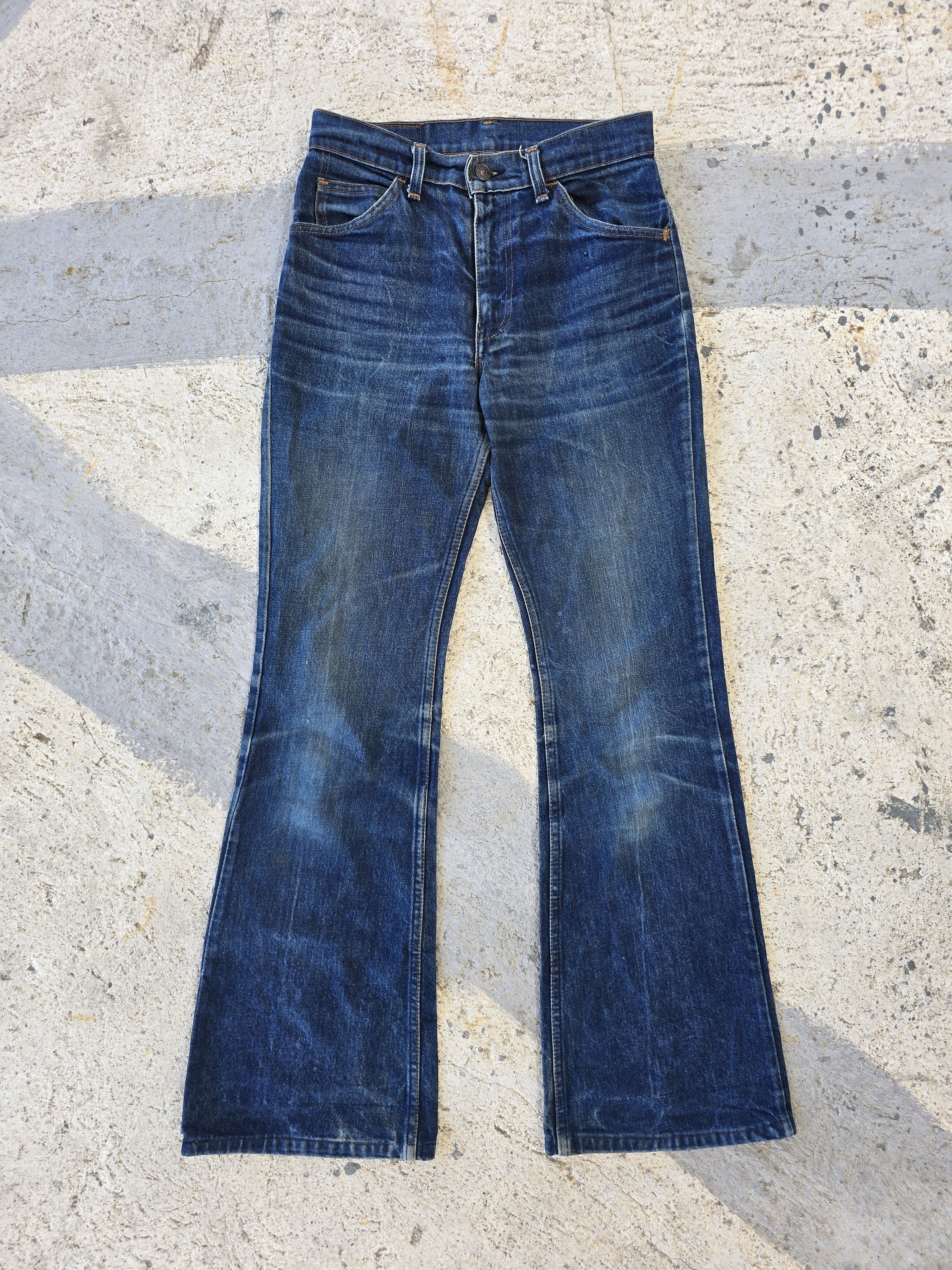 Levi's Vintage 70s Levis Orange Tab Bell Bottom Denim Size US 28 / EU 44 - 2 Thumbnail
