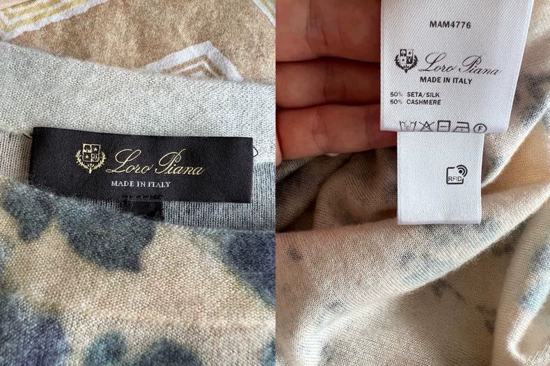 Loro Piana LORO PIANA Cashmere ink dyed floral sweater Size M / US 6-8 / IT 42-44 - 8 Thumbnail