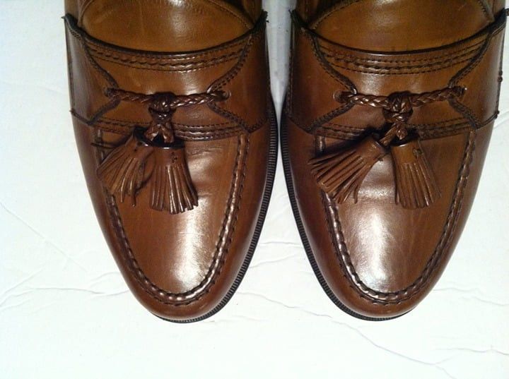 Johnston & Murphy JOHNSTON & MURPHY MEN'S LEATHER LOAFER DRESS SHOES SIZE:9.5M Size US 9.5 / EU 42-43 - 3 Thumbnail