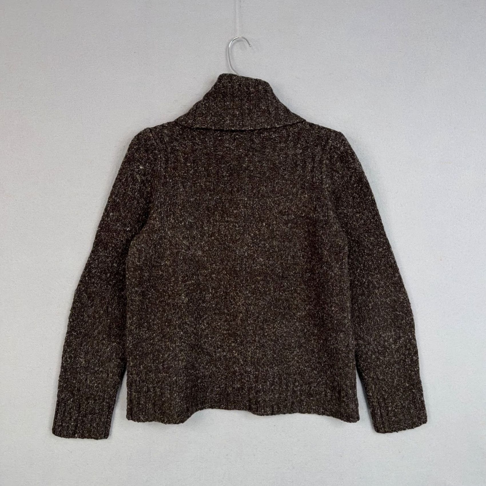 Vintage VINTAGE LL Bean Sweater Womens Large Brown Cowl Neck Marled Knit Pullover Cozy Chunky Size L / US 10 / IT 46 - 5 Thumbnail