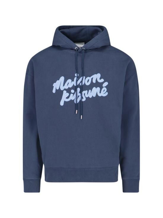 MAISON KITSUNE Men Hoodies MM00707KM0001 P476 Blue