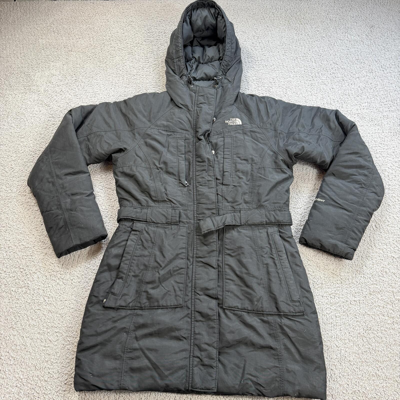 The North Face The North Face Womens Black Hooded Down Parka Jacket S Coat Size S / US 4 / IT 40 - 1 Thumbnail