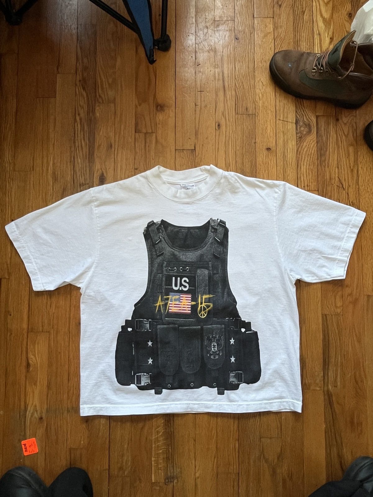 Vintage A7EA-15 Bulletproof Oversized Cropped “THE444WAY” Tee Size US S / EU 44-46 / 1 - 3 Thumbnail