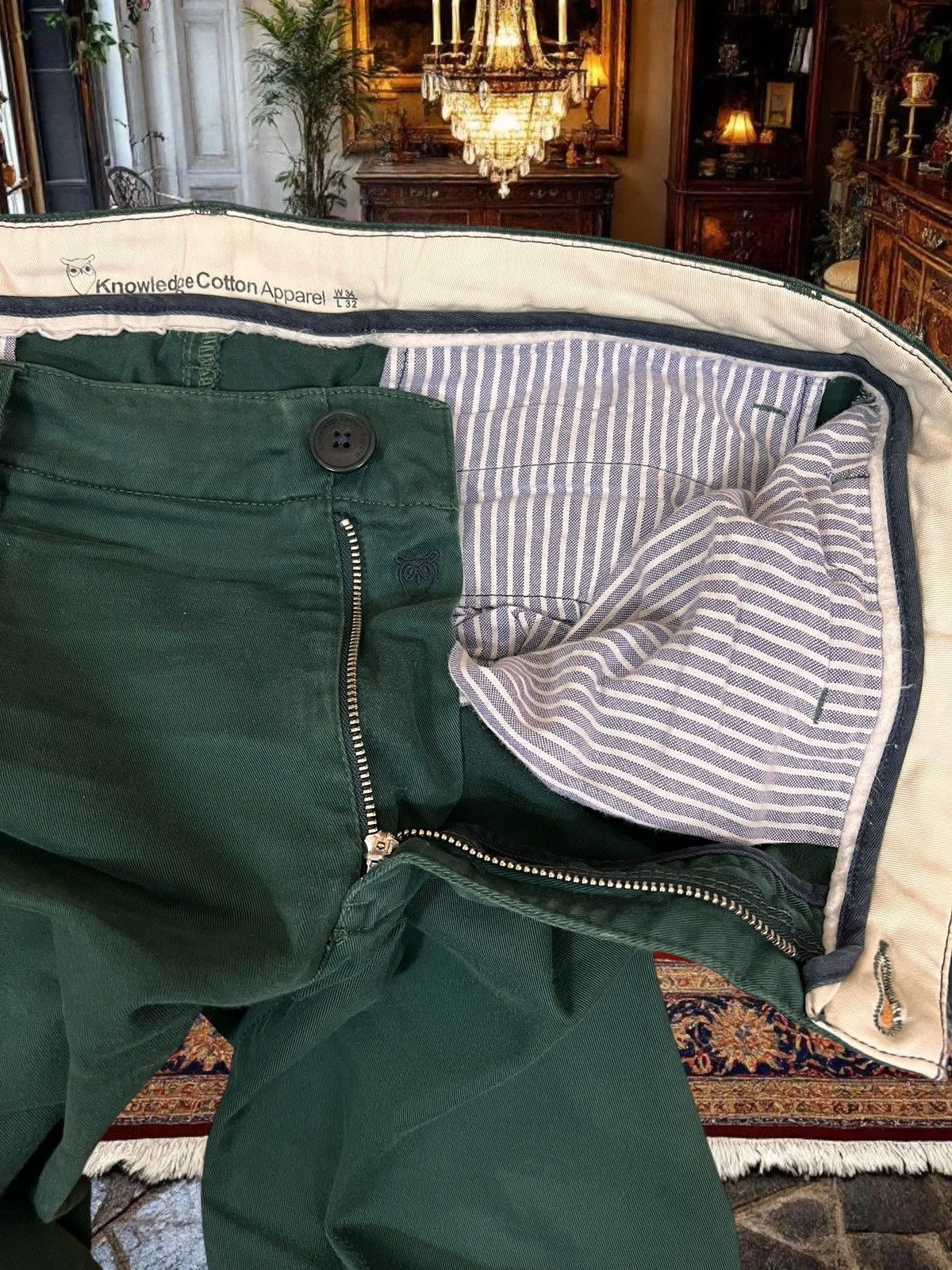 KnowledgeCotton Apparel Knowledge Cotton Apparel chino pants size W34 L30 Size US 34 / EU 50 - 5 Thumbnail