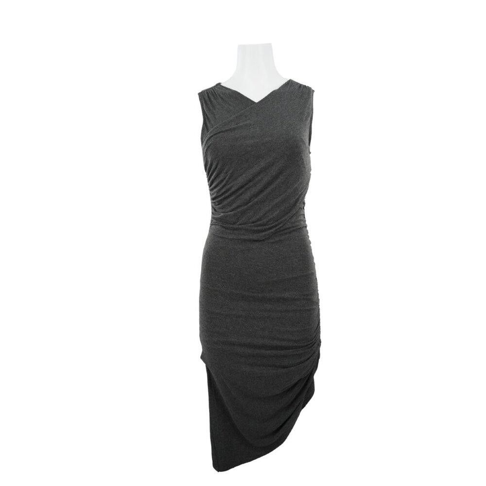 NWT Anthropologie Ruched Gray Dress Size XS
