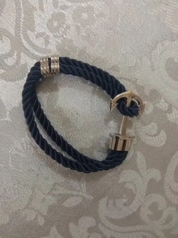 Jewelry Men Anchor Bracelet Size ONE SIZE - 3 Thumbnail