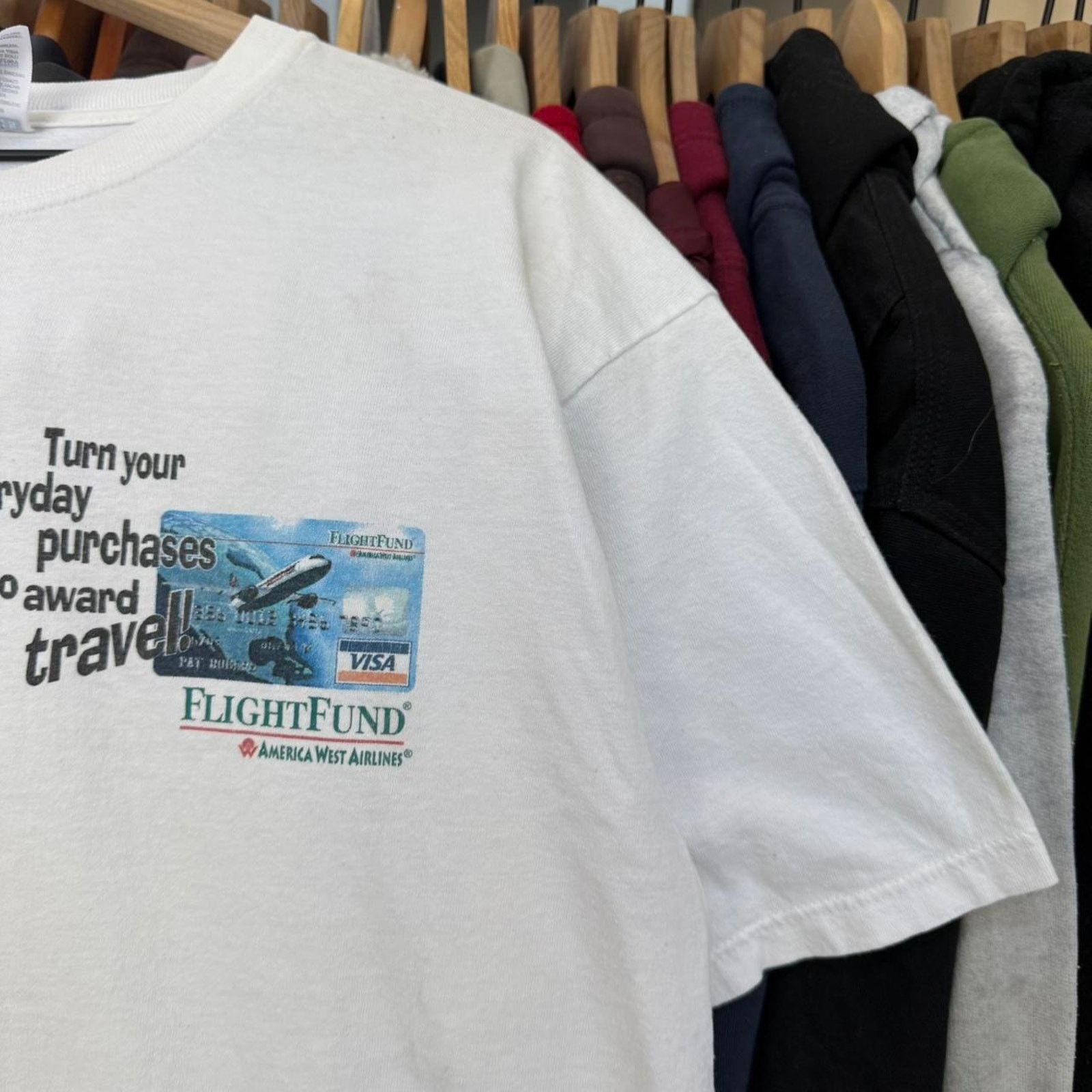 Other Vintage Y2K Visa Credit Promo T-Shirt Size US XL / EU 56 / 4 - 3 Thumbnail