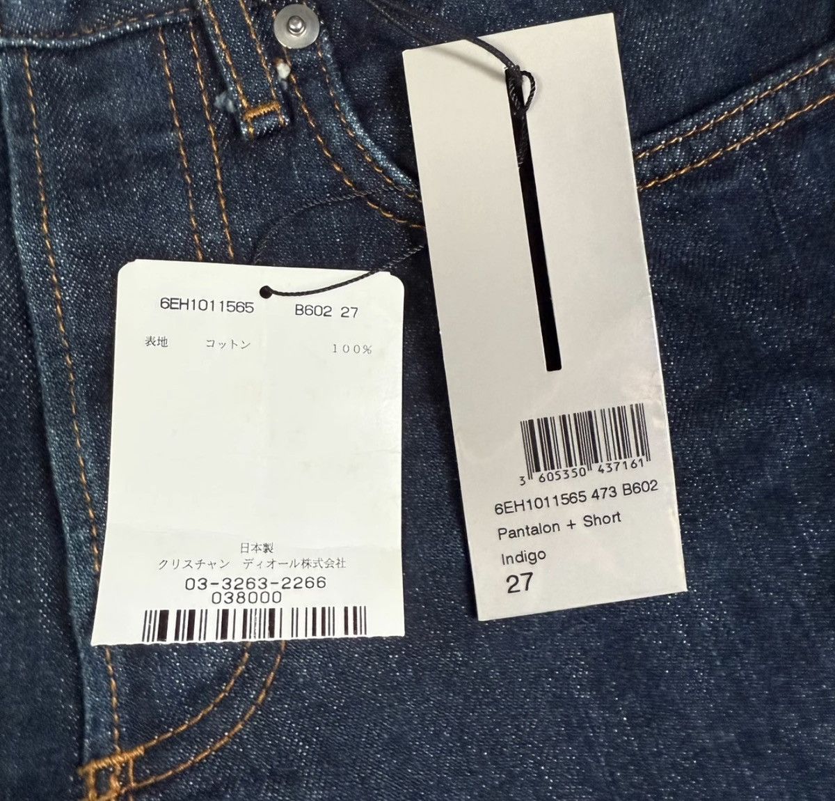 Dior Diorhomme06SS Bule Denim Jeans Size US 27 - 2 Thumbnail