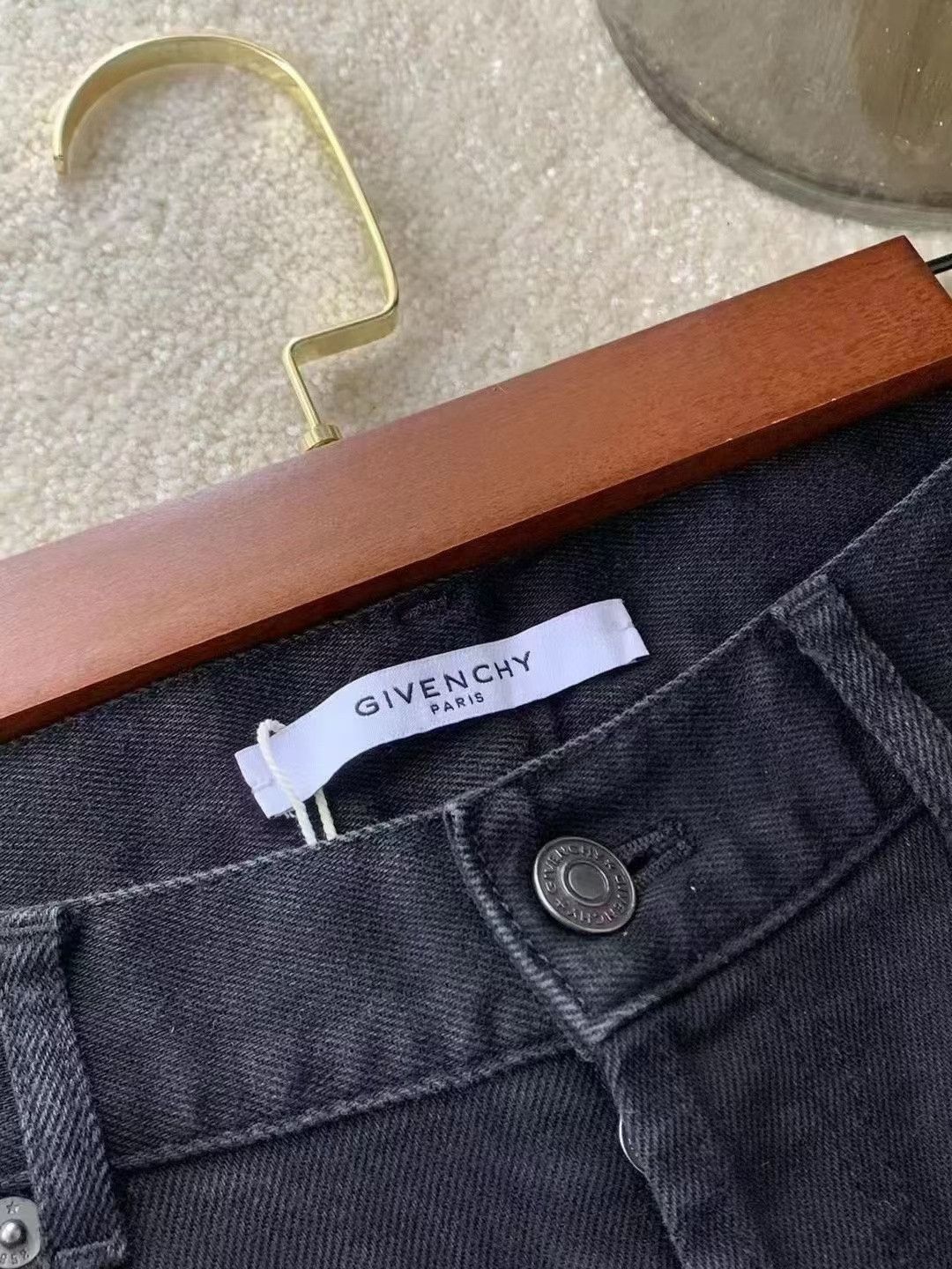 Givenchy Givenchy One Side Logo Ribbon Black Jeans Size US 34 / EU 50 - 3 Thumbnail