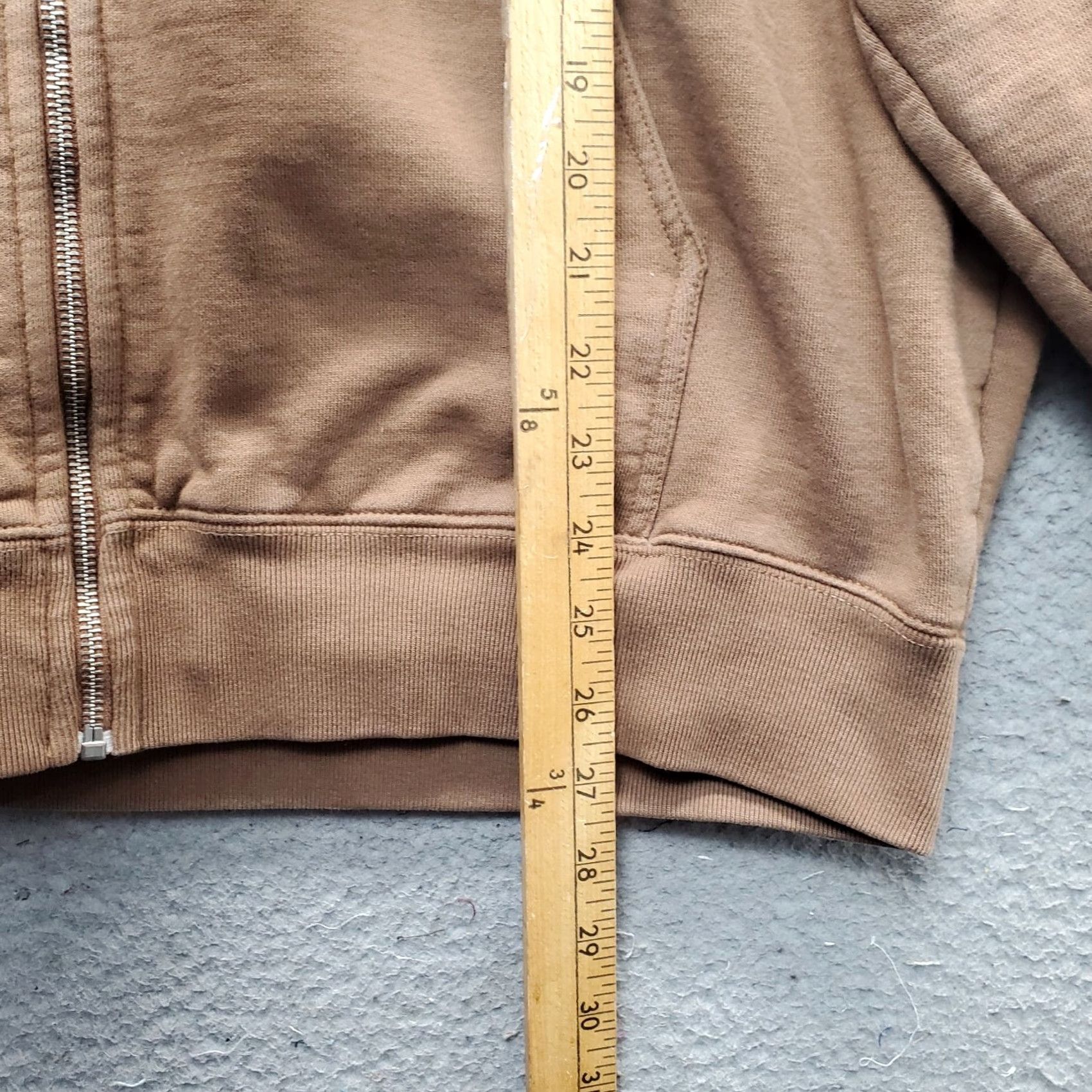 Brandy Melville Brandy Melville Hoodie Womens XL Brown Fleece Lined Relaxed Zip Up Full Zip Pouch Pocket Hooded Size XL / US 12-14 / IT 48-50 - 3 Thumbnail