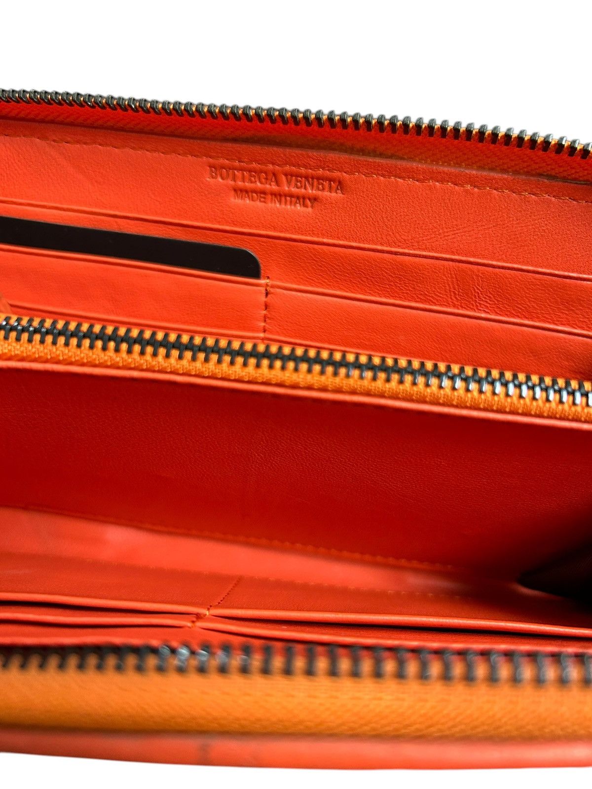Bottega Veneta Bottega Veneta Zipper Wallet Orange Size ONE SIZE - 6 Thumbnail