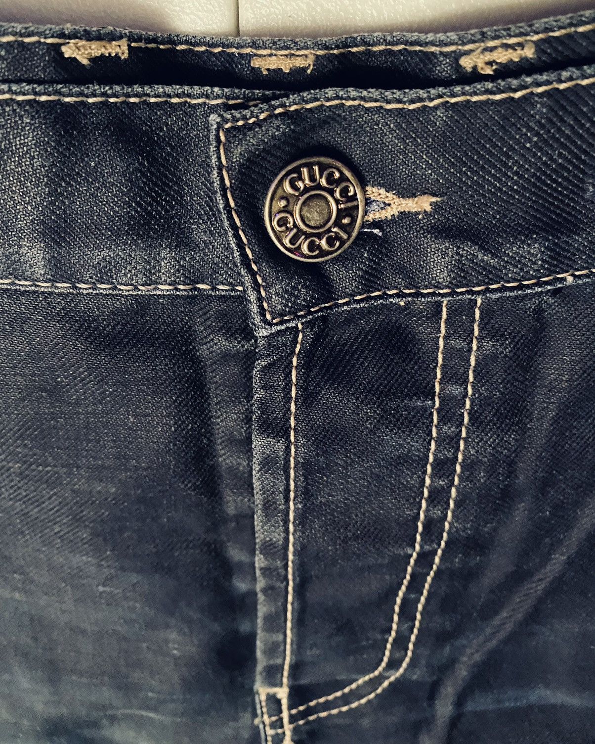 Gucci Gucci 🇮🇹 Caspian Blue Whiskered Denim Conductor Shorts 36 NWT Size US 36 / EU 52 - 12 Thumbnail