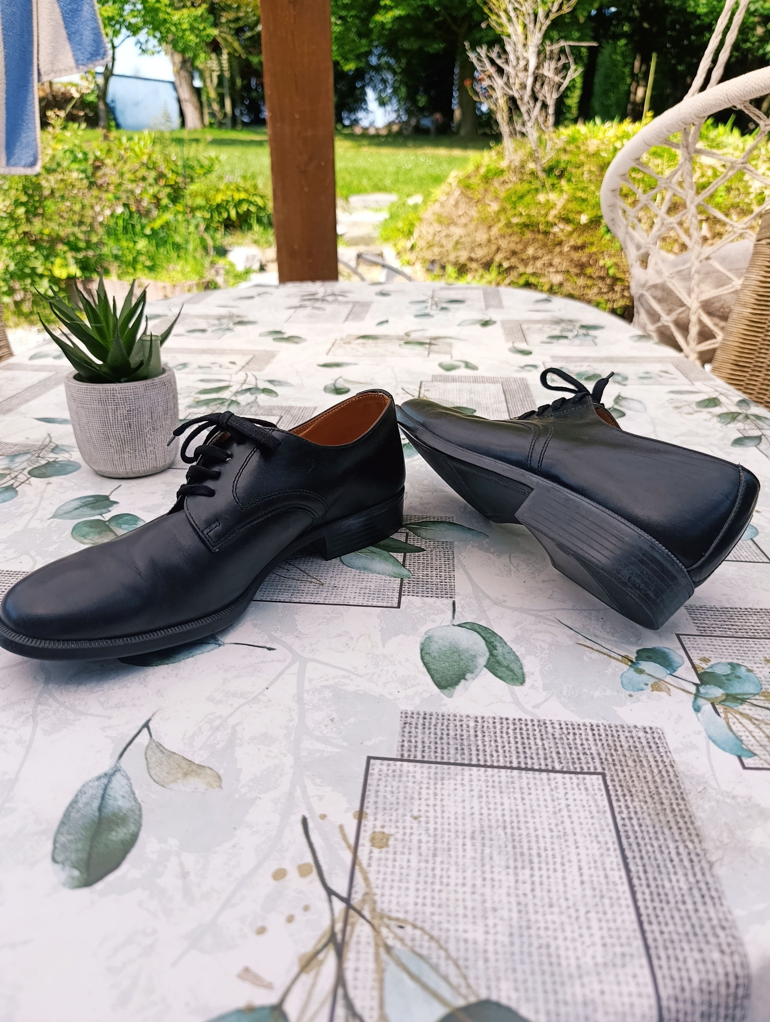 Other Chaussures Derby en cuir noir - Made in Belgique - T.41 Size US 8 / EU 41 - 6 Thumbnail
