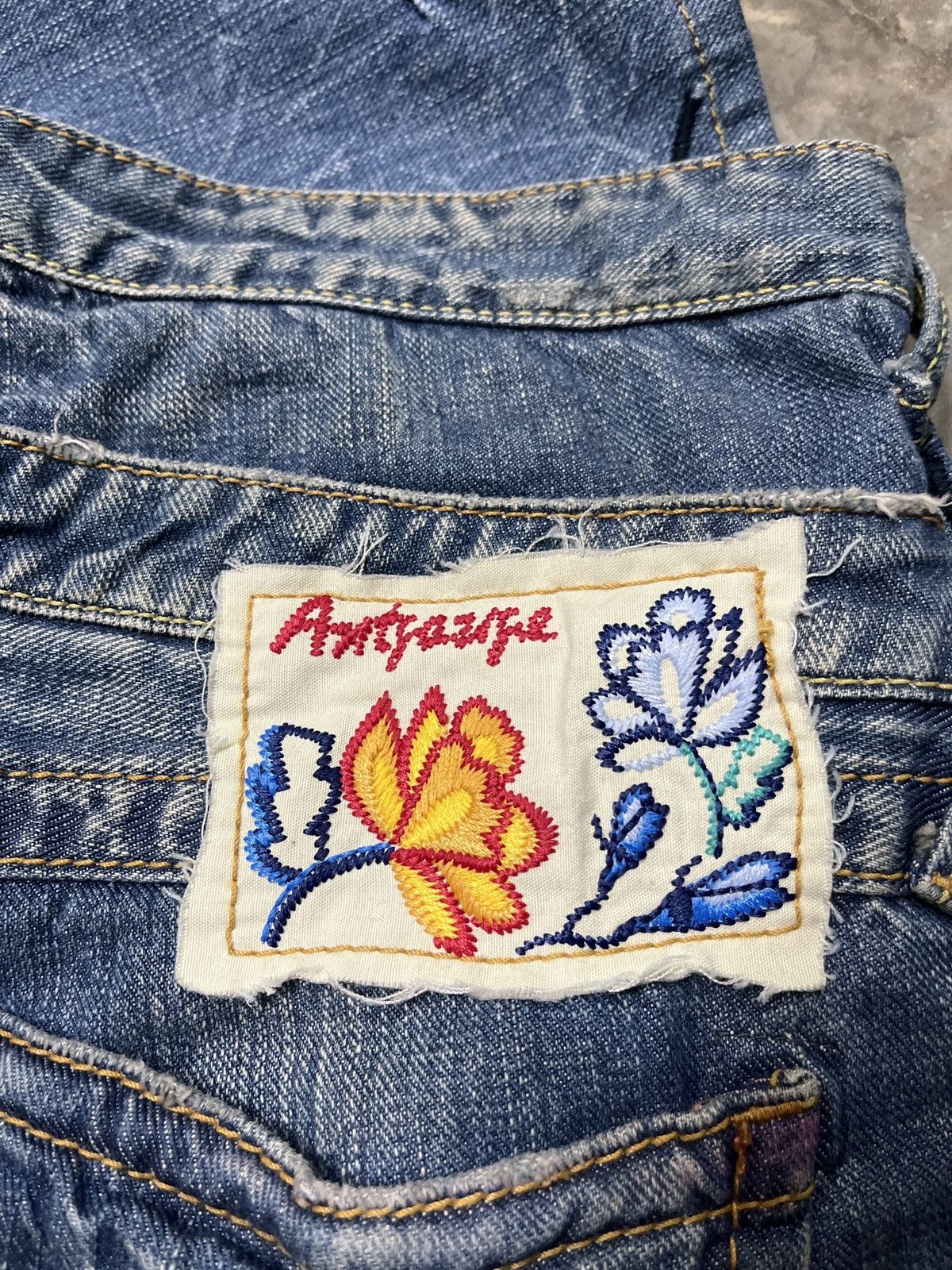 Hysteric Glamour Flare Jeans double waist Antgauge diatressed low rise Size US 30 / EU 46 - 15 Thumbnail