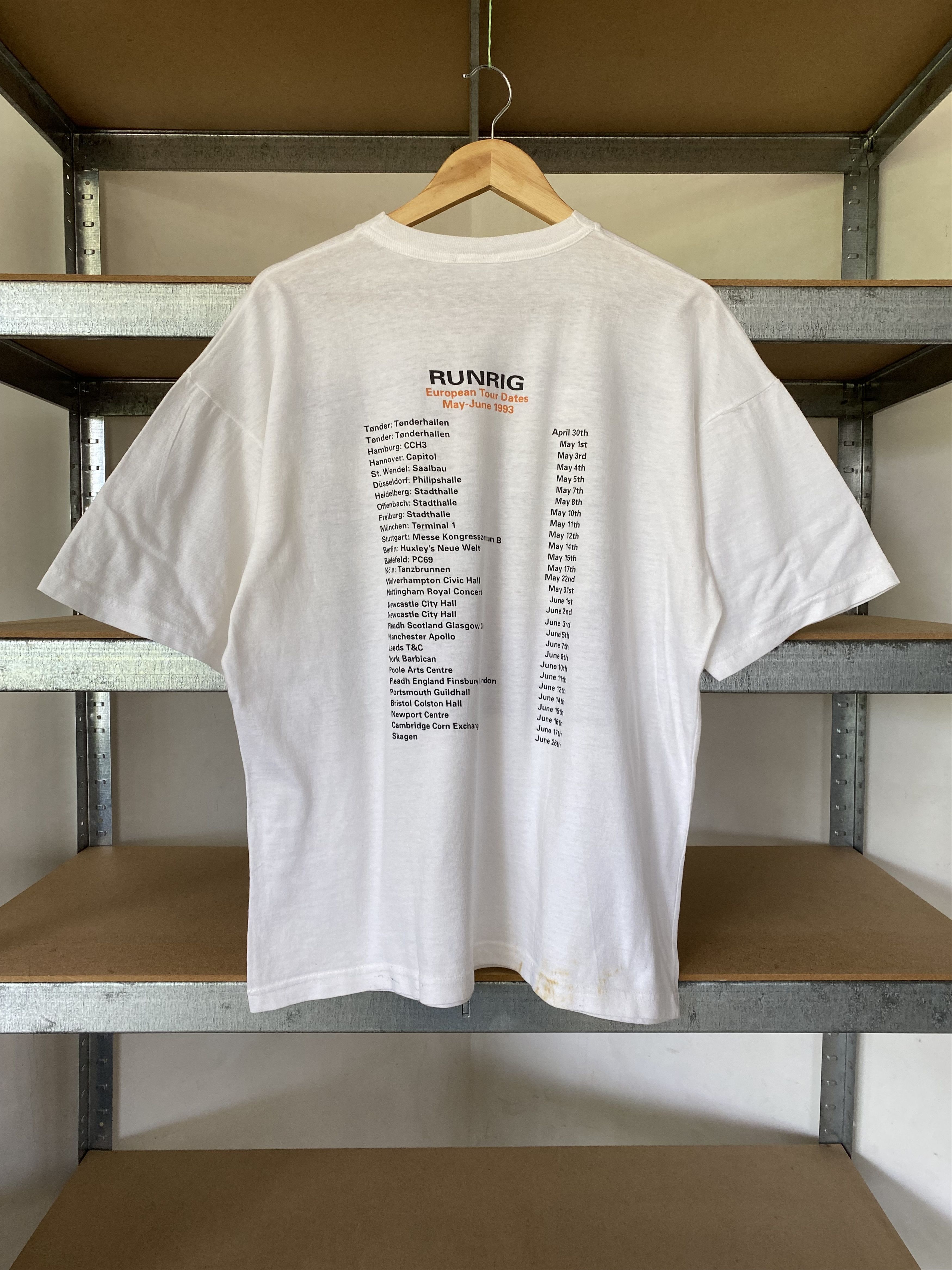 Band Tees Runrig Vintage 1993 Amazing Things Rock Band Tour Tee Size US XL / EU 56 / 4 - 2 Thumbnail