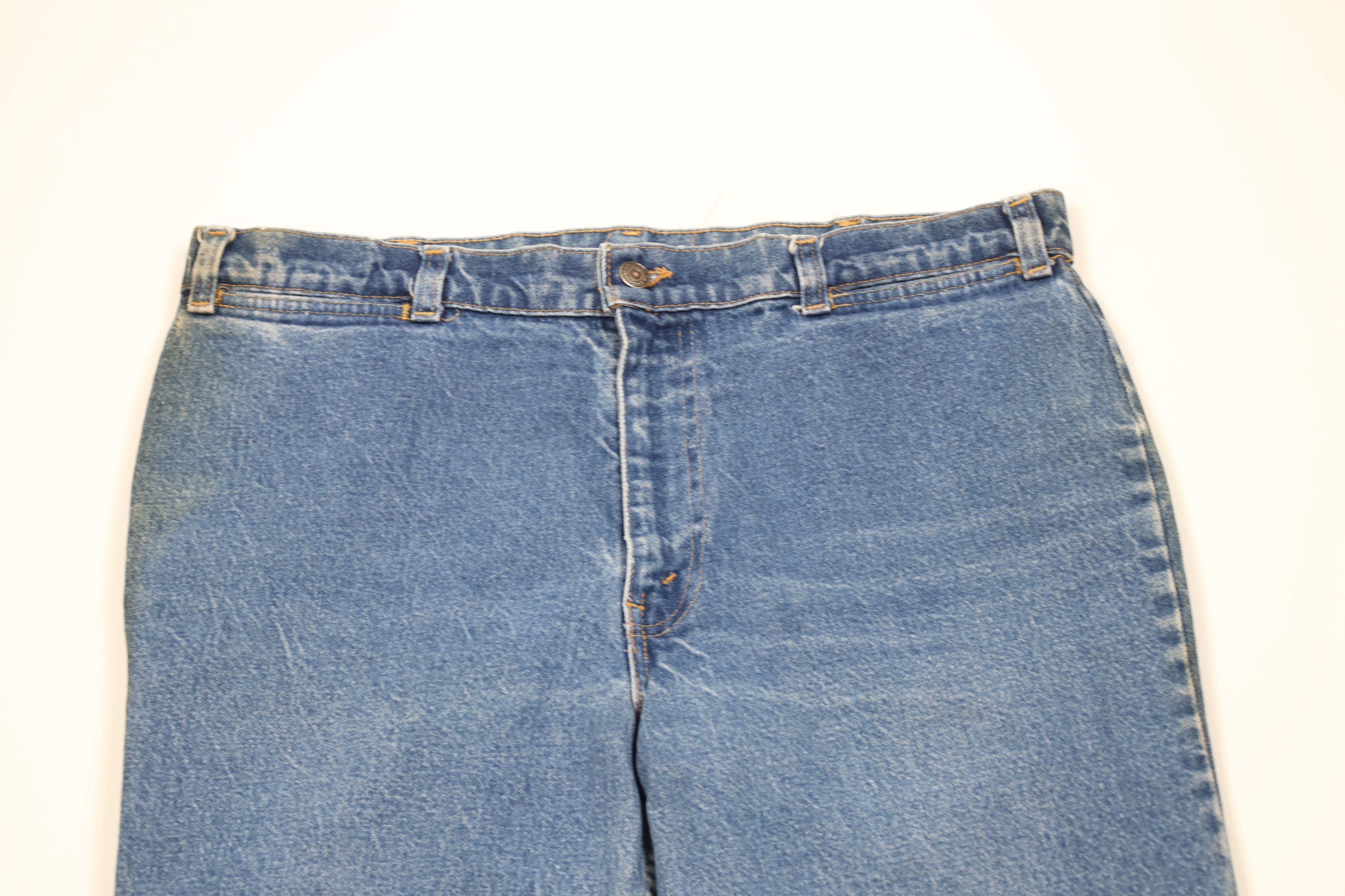 Levi's Vintage 70s Levis Fresh Produce Orange Tab Denim Jeans USA Size US 38 / EU 54 - 2 Thumbnail