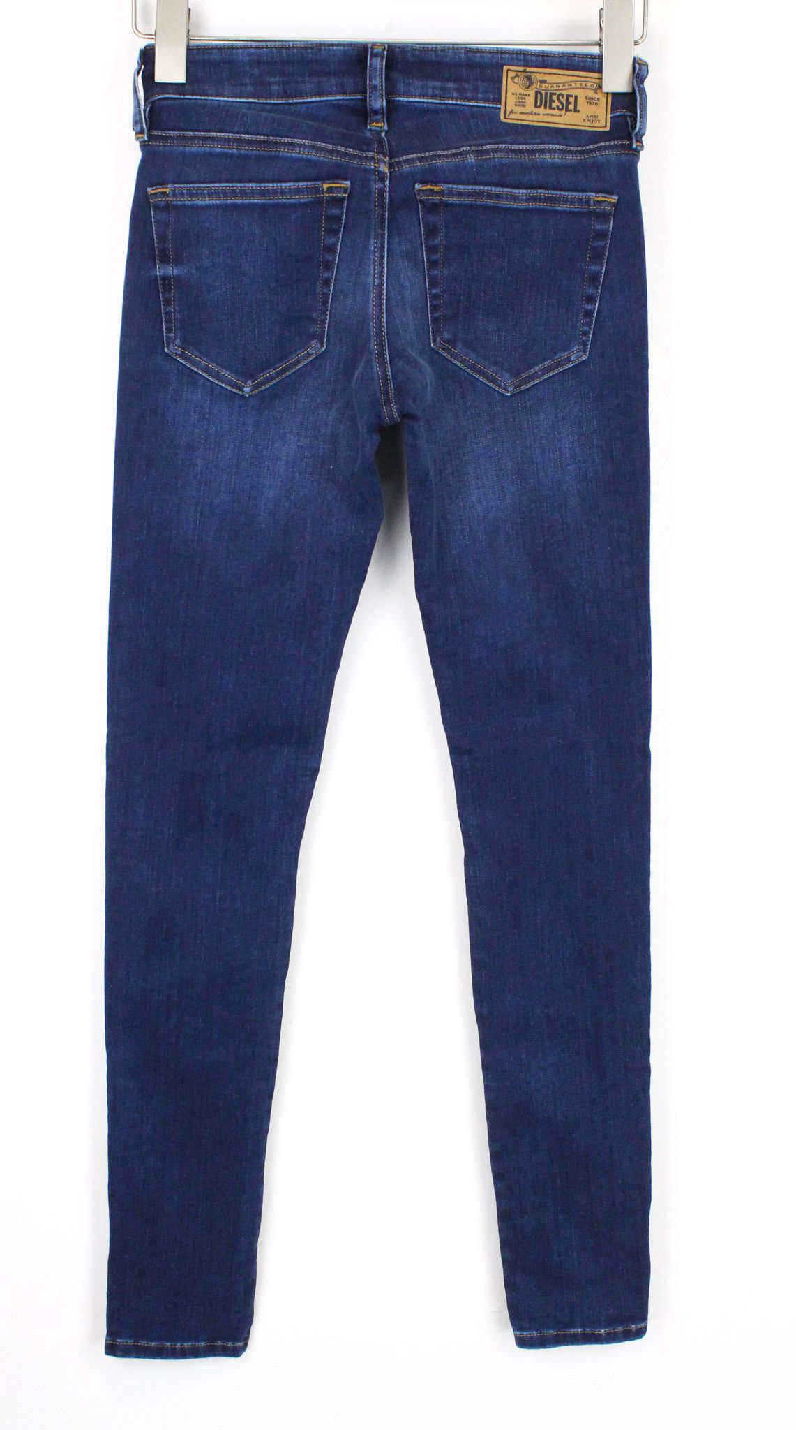 Diesel SLANDY-LOW R98AJ W25/L32 Blue Stretch Skinny Jeans 69771 Size 25" / US 0 / IT 36 - 2 Thumbnail