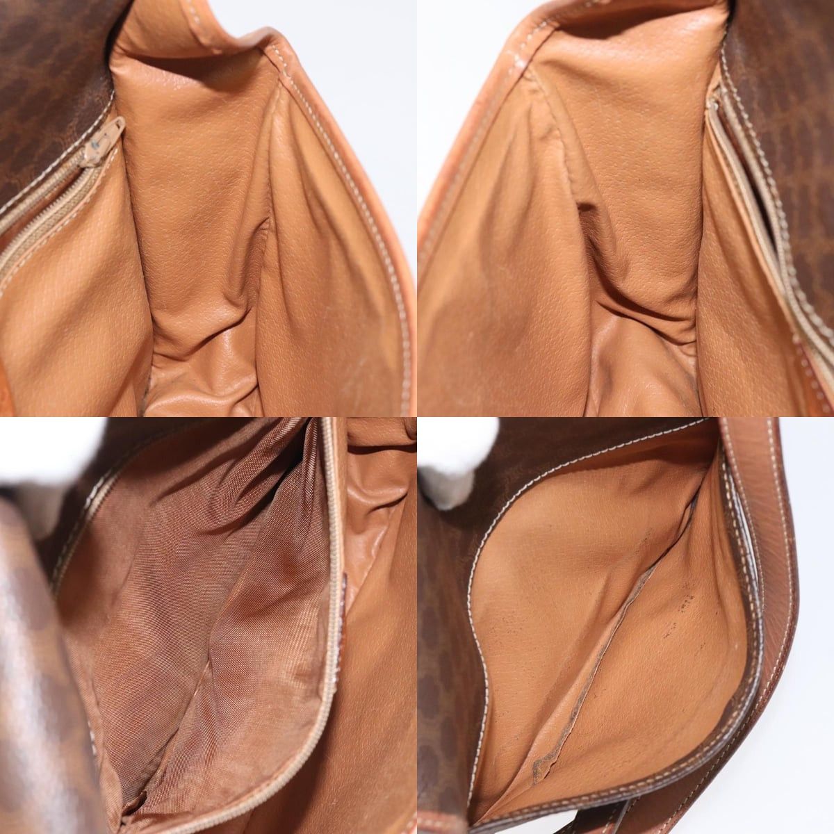 Celine CELINE Macadam Canvas Shoulder Bag Pvc Leather Brown Gold Size ONE SIZE - 12 Thumbnail