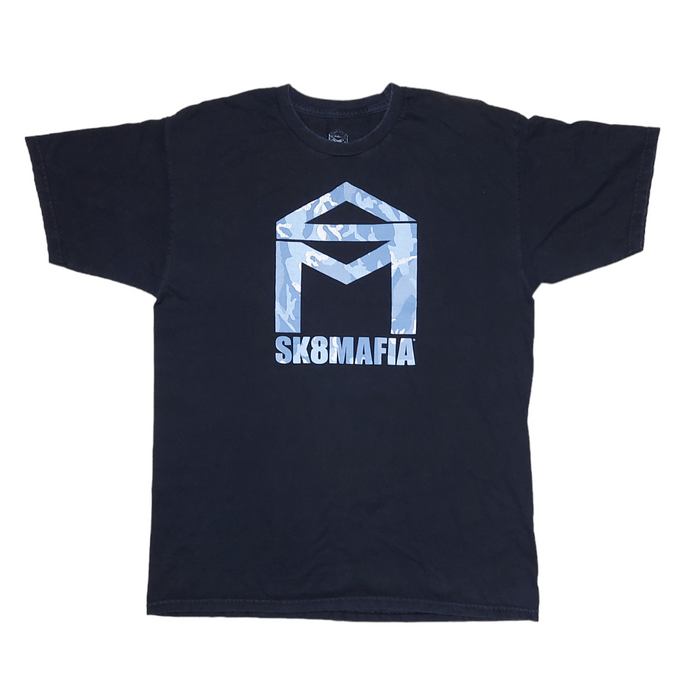 Vintage Vintage Y2K SK8MAFIA Skateboards OG Logo Black T-Shirt