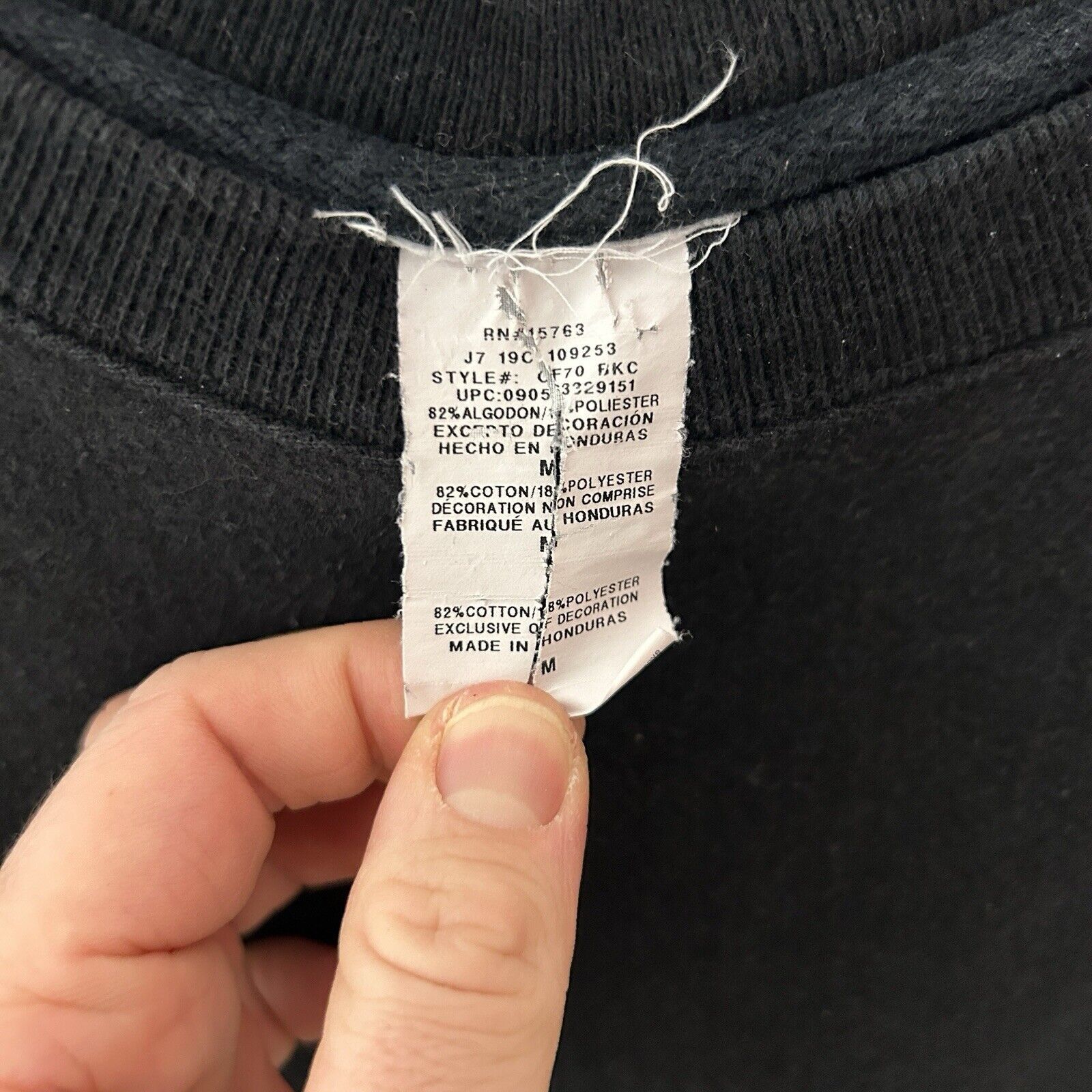 Champion Champion Reverse Weave Sweatshirt “Black” 2024 Size US M / EU 48-50 / 2 - 3 Thumbnail