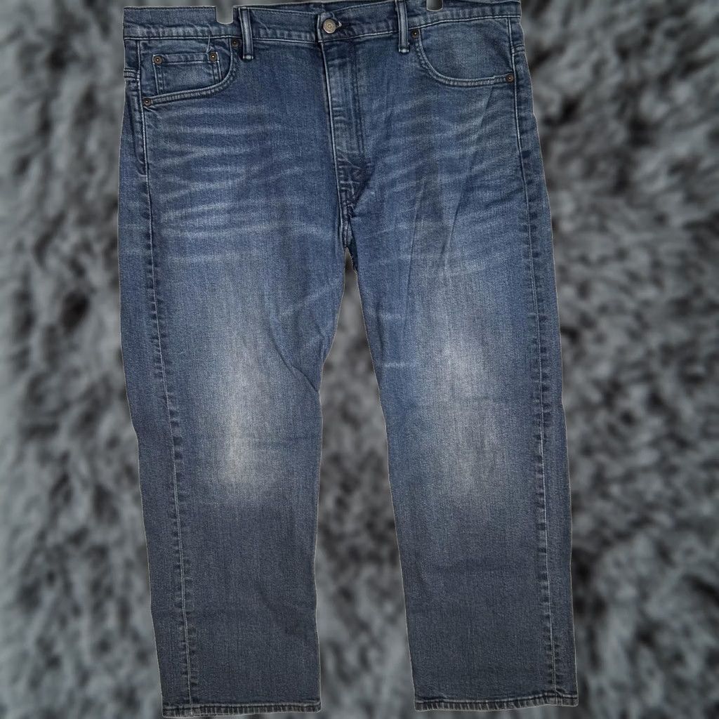 Levi's VINTAGE Levi’s 569 Jeans Mens 40x30 Blue Loose Straight Fit Stretch Denim Zip Fly Size US 40 / EU 56 - 1 Thumbnail