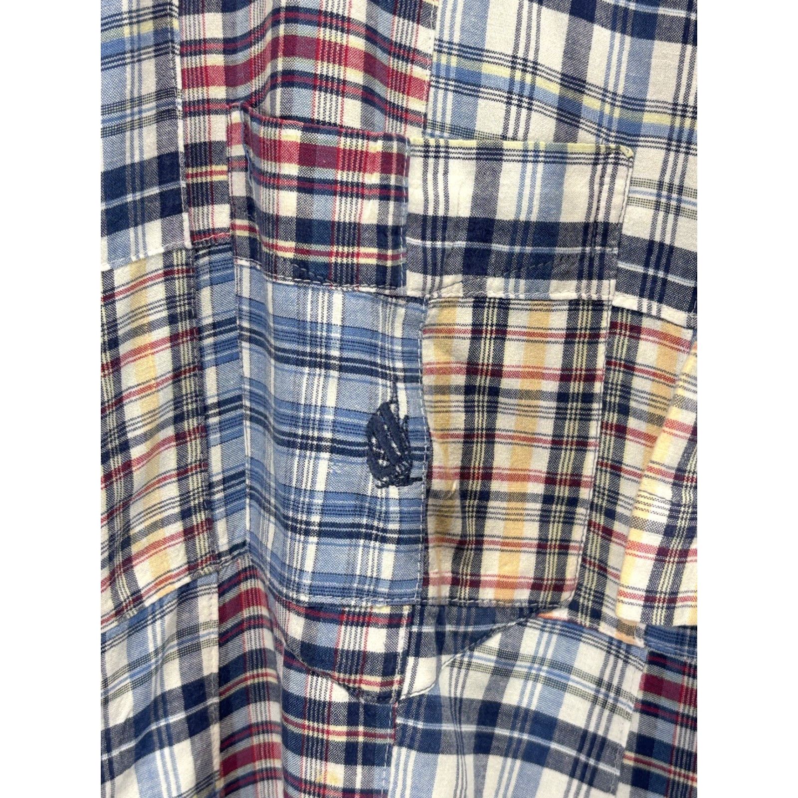 Nautica Nautica Preppy Plaid Button-Up Shirt XL Multicolor Short Sleeve Mens Size US XL / EU 56 / 4 - 4 Thumbnail