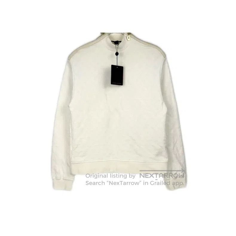 Louis Vuitton Louis Vuitton White dark stripe logo shoulder zipper sweat Size US XS / EU 42 / 0 - 1 Thumbnail