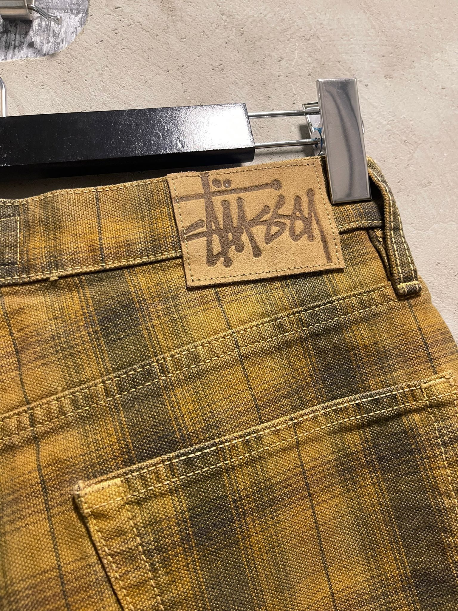 Stussy Stussy Big OL Short Canvas Plaid Brown | Grailed