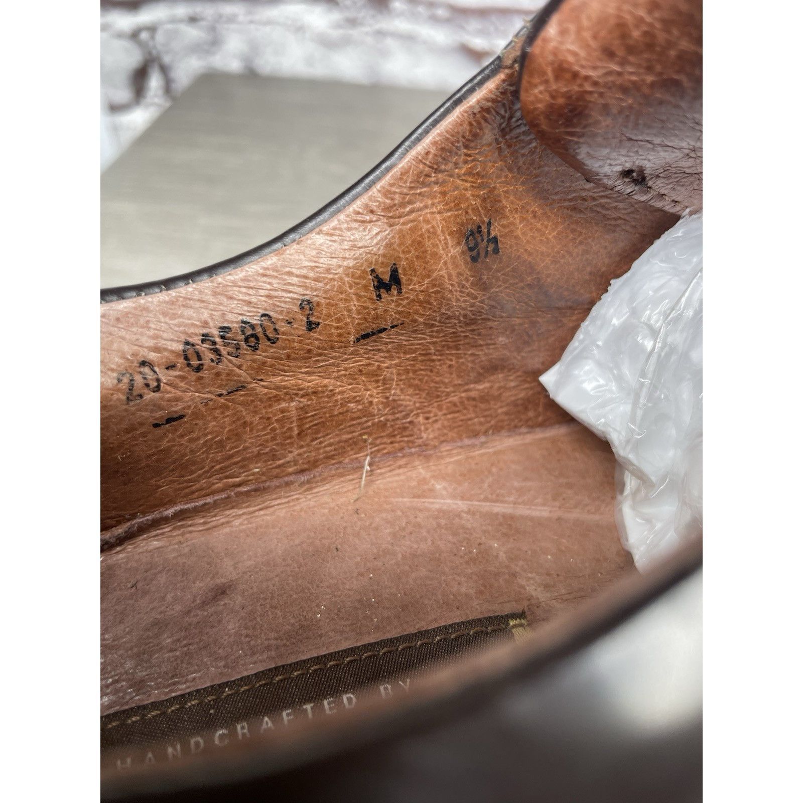 Johnston & Murphy Johnston & Murphy J&M Handcrafted Italy Brown Square Oxfords Size US 9.5 / EU 42-43 - 8 Thumbnail