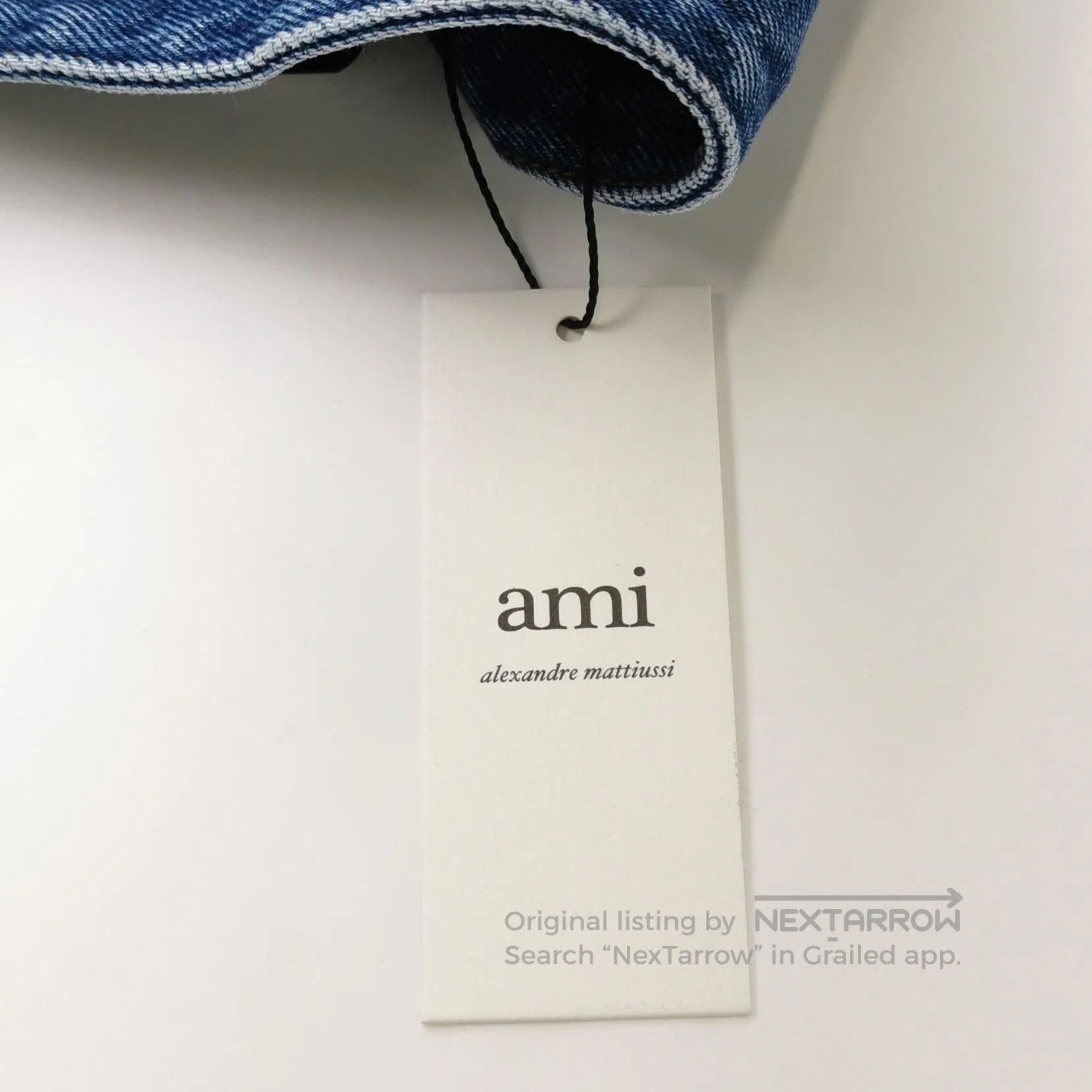 AMI Alexandre Mattiussi Denim Jacket Heart Logo S. Size US S / EU 44-46 / 1 - 2 Thumbnail
