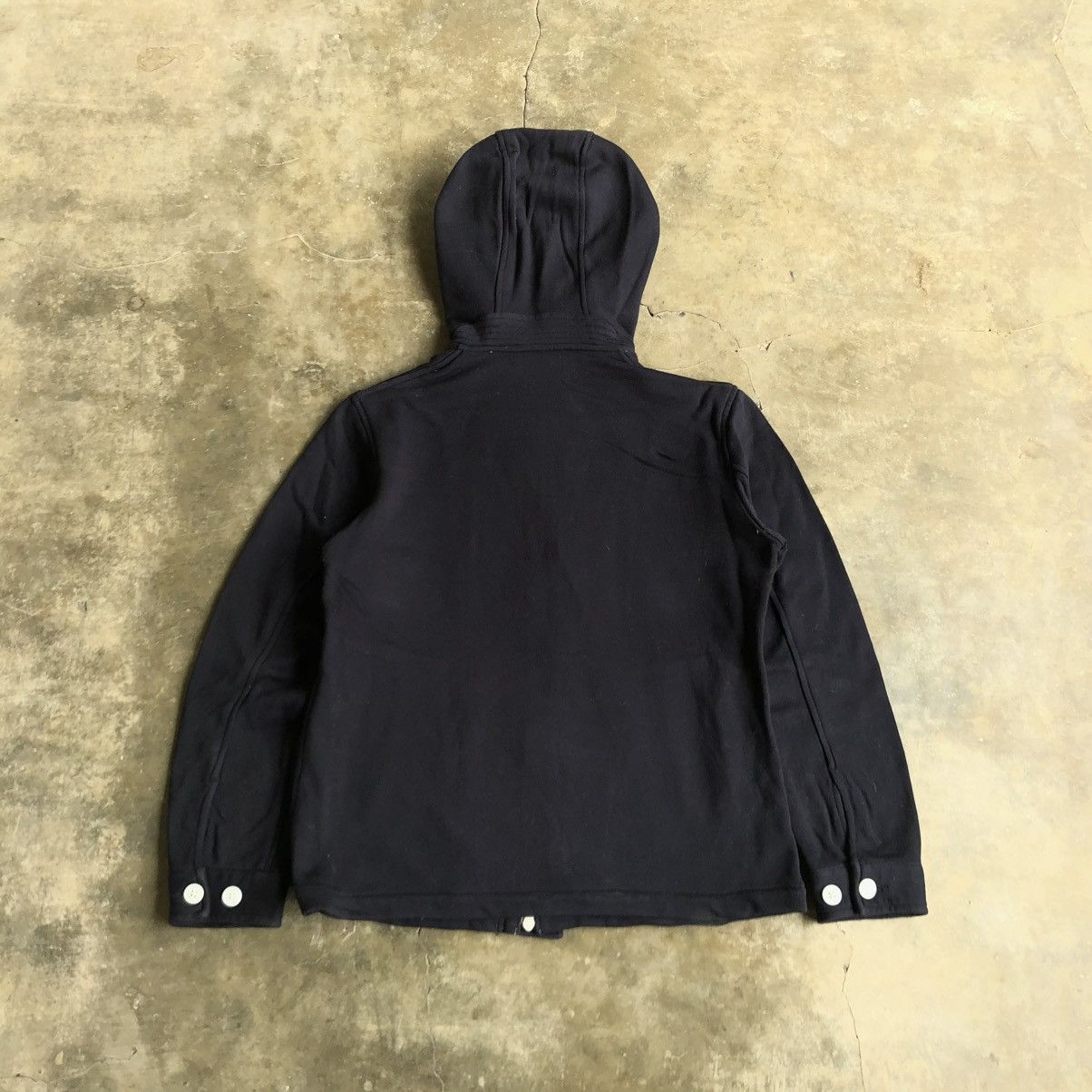 Beams Plus 2000s Beams Japan Button/Zipper Hoodie Black Ifsixwasnine Size US S / EU 44-46 / 1 - 9 Thumbnail