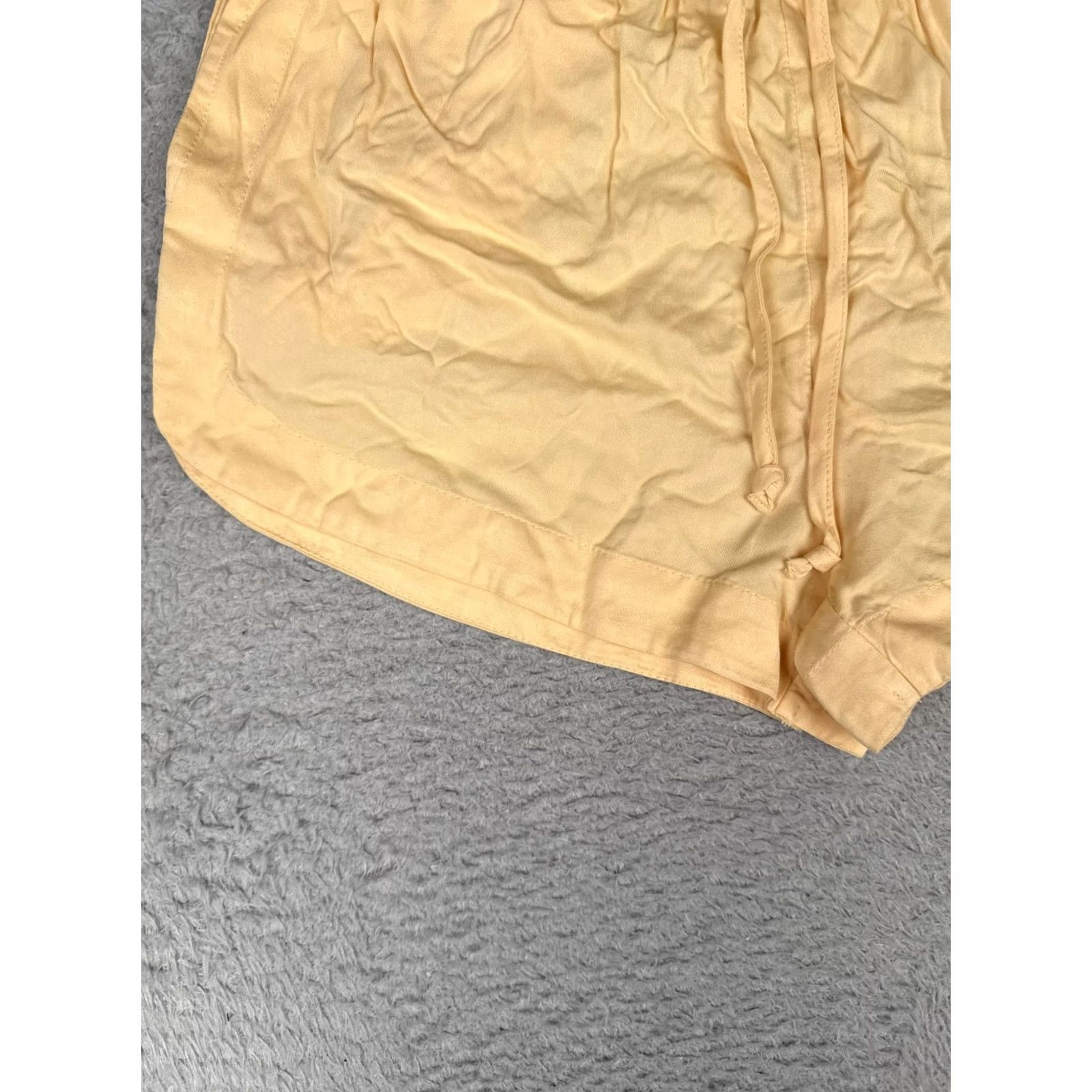Rvca Hot Pants Womens 10 Orange Elastic Drawstring Beach Shorts New Yume Woven, Women's (Size 32) — image 3 of 6