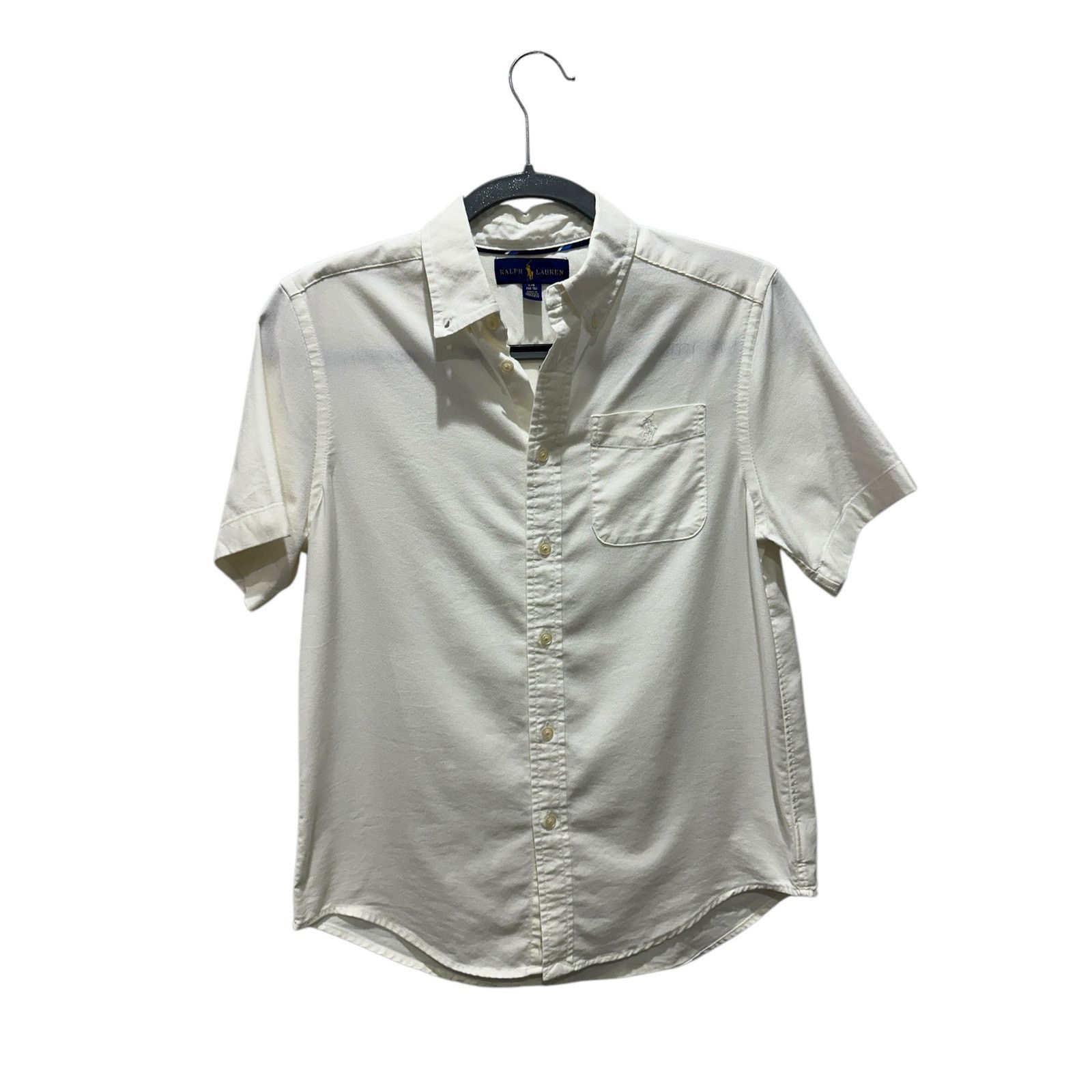 Ralph Lauren Ralph Lauren Button Up Collared Short Sleeve Dress Shirt Size US L / EU 52-54 / 3 - 1 Thumbnail