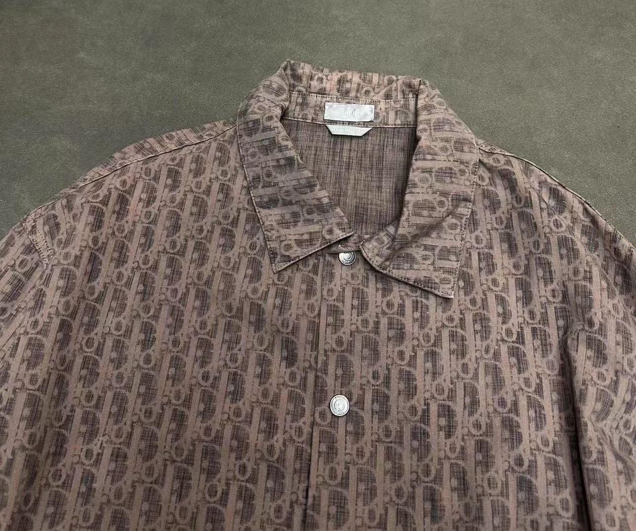 Dior Dior Logo Print Denim Shirt 54 Rare 97 New 75L 60B Size US L / EU 52-54 / 3 - 3 Thumbnail