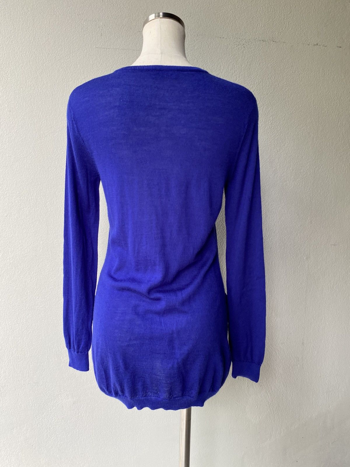Moschino Moschino Blue Long-Sleeve Knitted dress Size S / US 4 / IT 40 - 5 Thumbnail