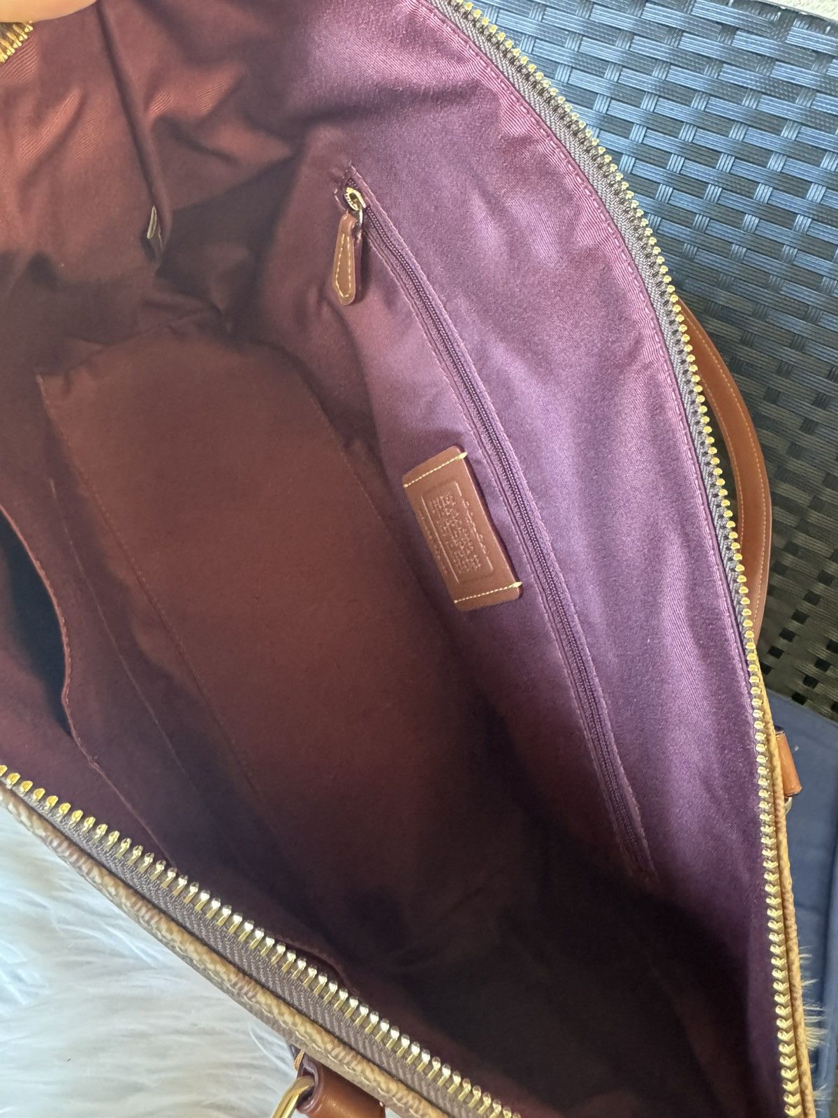 Coach NWT Coach Gallery Tote Bag In Signature Canvas With Rose Pri Size ONE SIZE - 10 Thumbnail