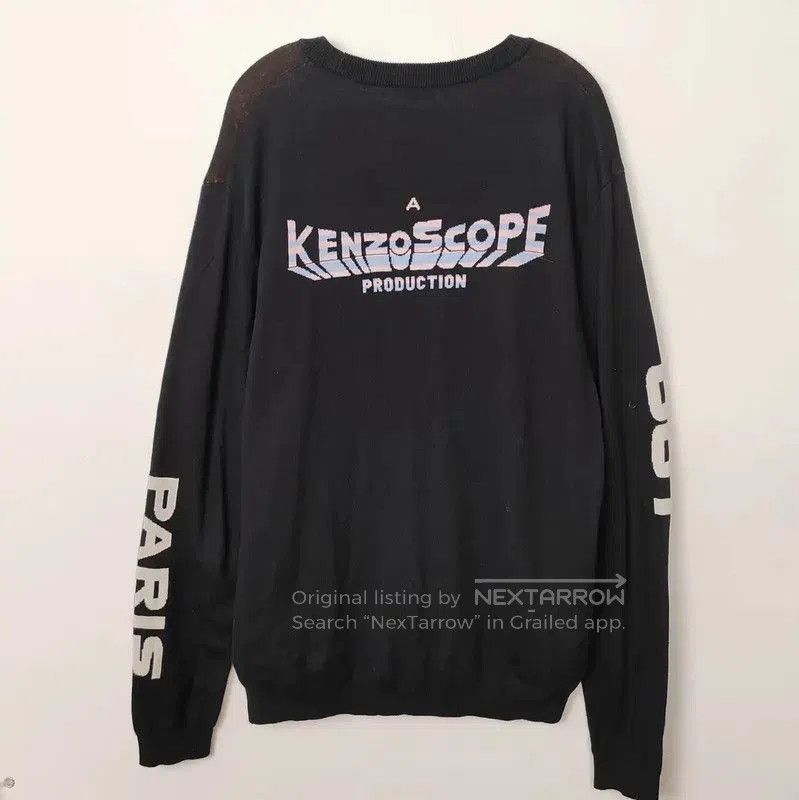Kenzo KENZO Black Wool Pullover with Space Design . Size US L / EU 52-54 / 3 - 2 Thumbnail