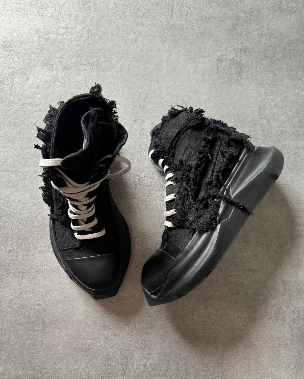 Rick Owens Rick Owens DRKSHDW Abstract Gethsemane Black Shoes Size US 11 / EU 44 - 9 Thumbnail