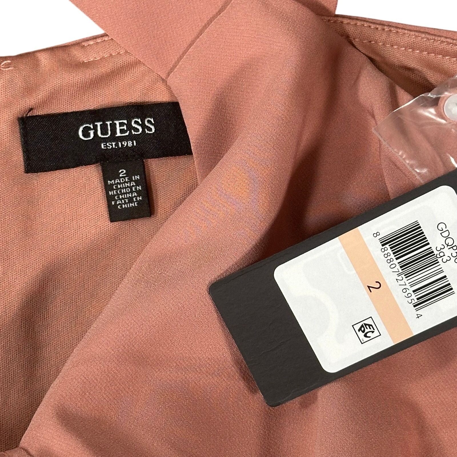 Guess GUESS Women's Button-Trim Ruched Bodycon Dress Size 2 Size XS / US 0-2 / IT 36-38 - 7 Thumbnail