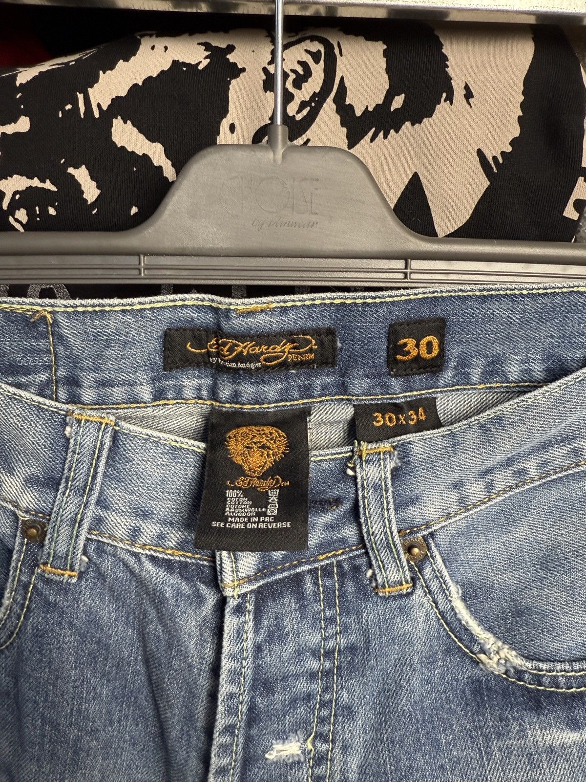 Ed Hardy 07’ Ed Hardy “Tiger” jeans Size US 30 / EU 46 - 6 Thumbnail