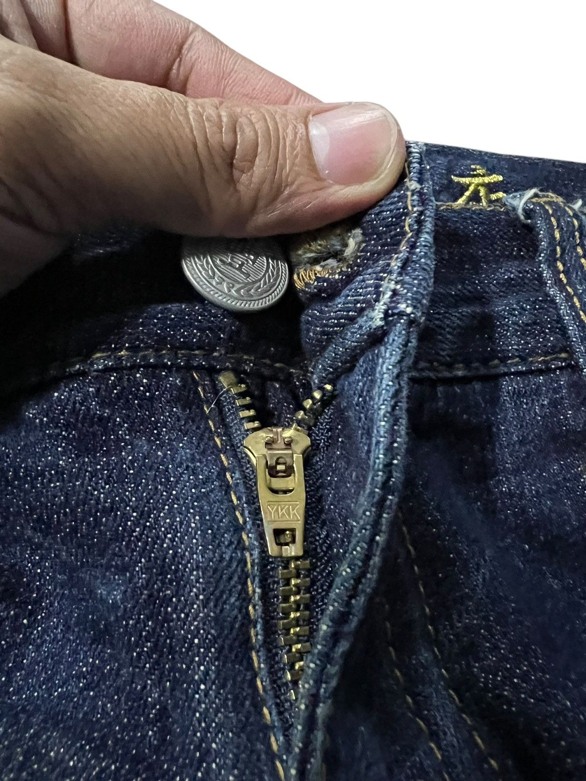 Japanese Brand VINTAGE JAPANESE BRAND SUKAJAN KOI FISH EMBROIDERY JEANS Size US 34 / EU 50 - 11 Thumbnail