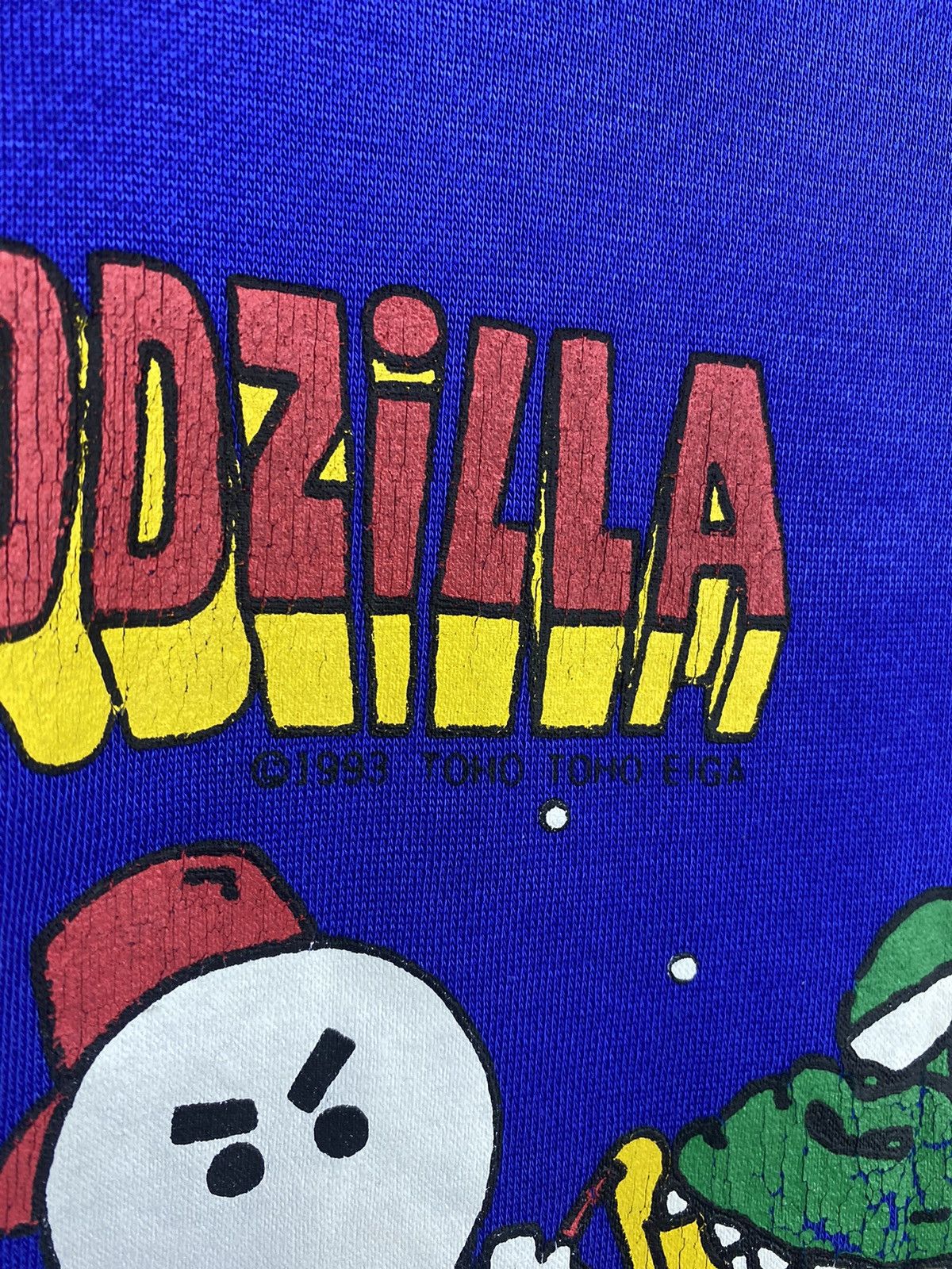 Japanese Brand × Vintage Vintage 90s 1993 Godzilla Anime Toho-Toho Eiga Sweatshirt Size US M / EU 48-50 / 2 - 7 Thumbnail