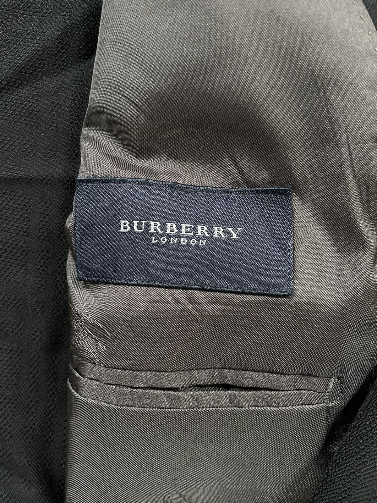 Burberry Vintage Burberry Blazer Check Black Suit Size 44R - 8 Thumbnail