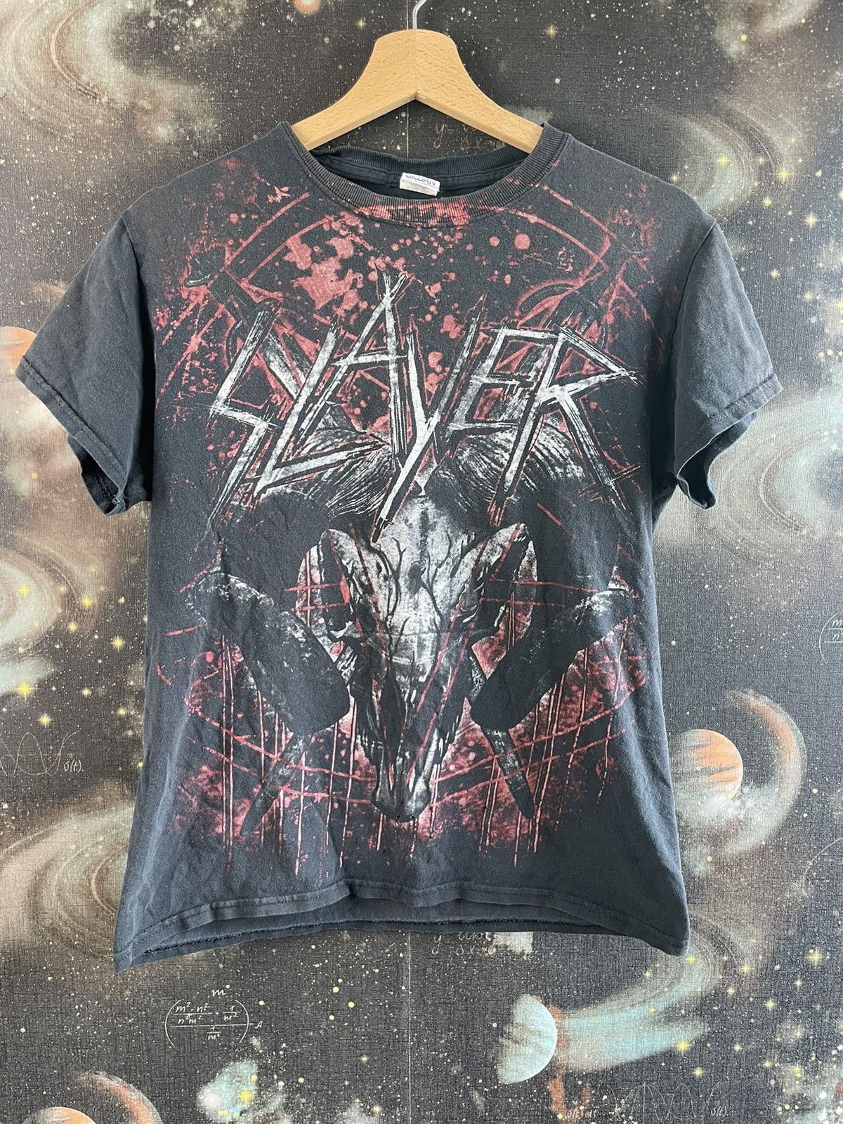 Band Tees × Slayer × Vintage Slayer Vintage faded Double side t 