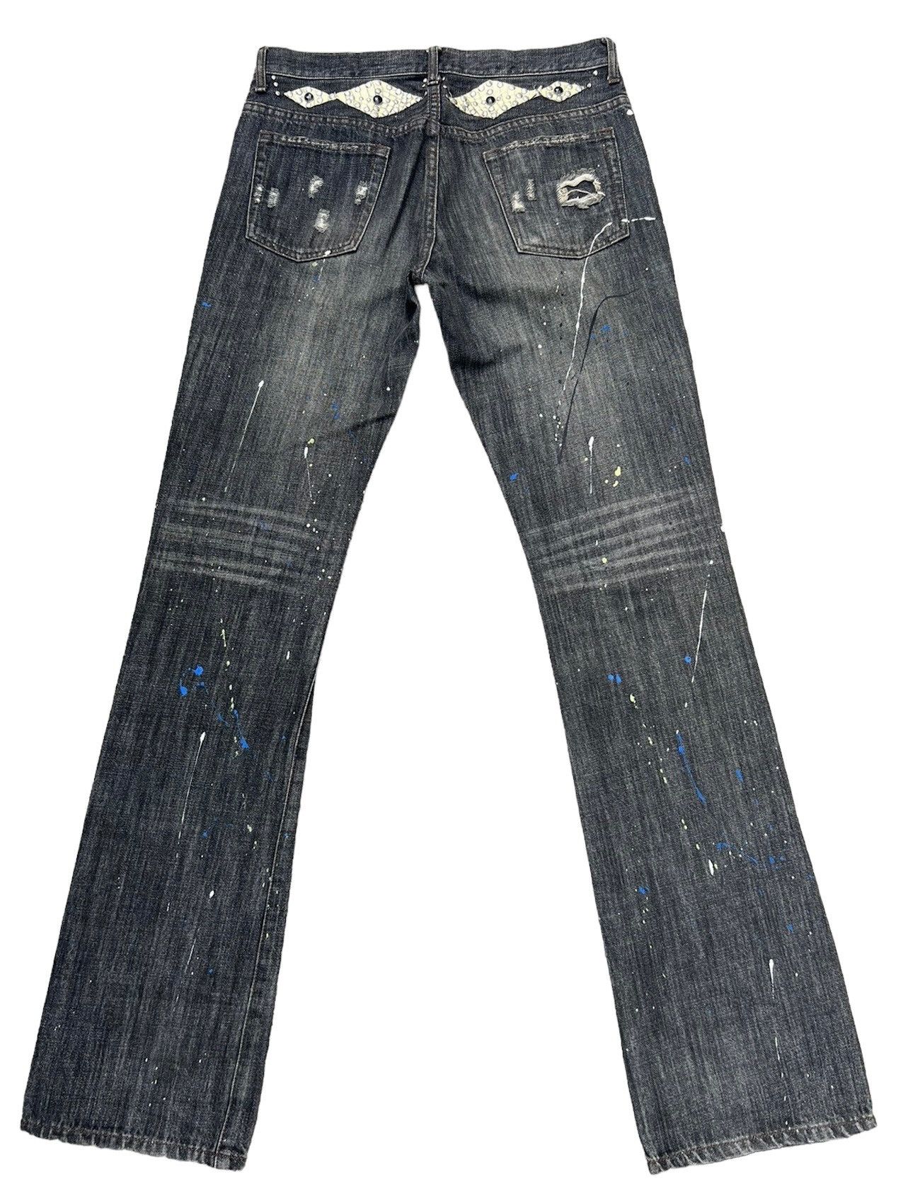 Schlussel Vintage Schlussel Schlussel Japan Rips Distress Flare Jeans Size US 31 - 2 Thumbnail
