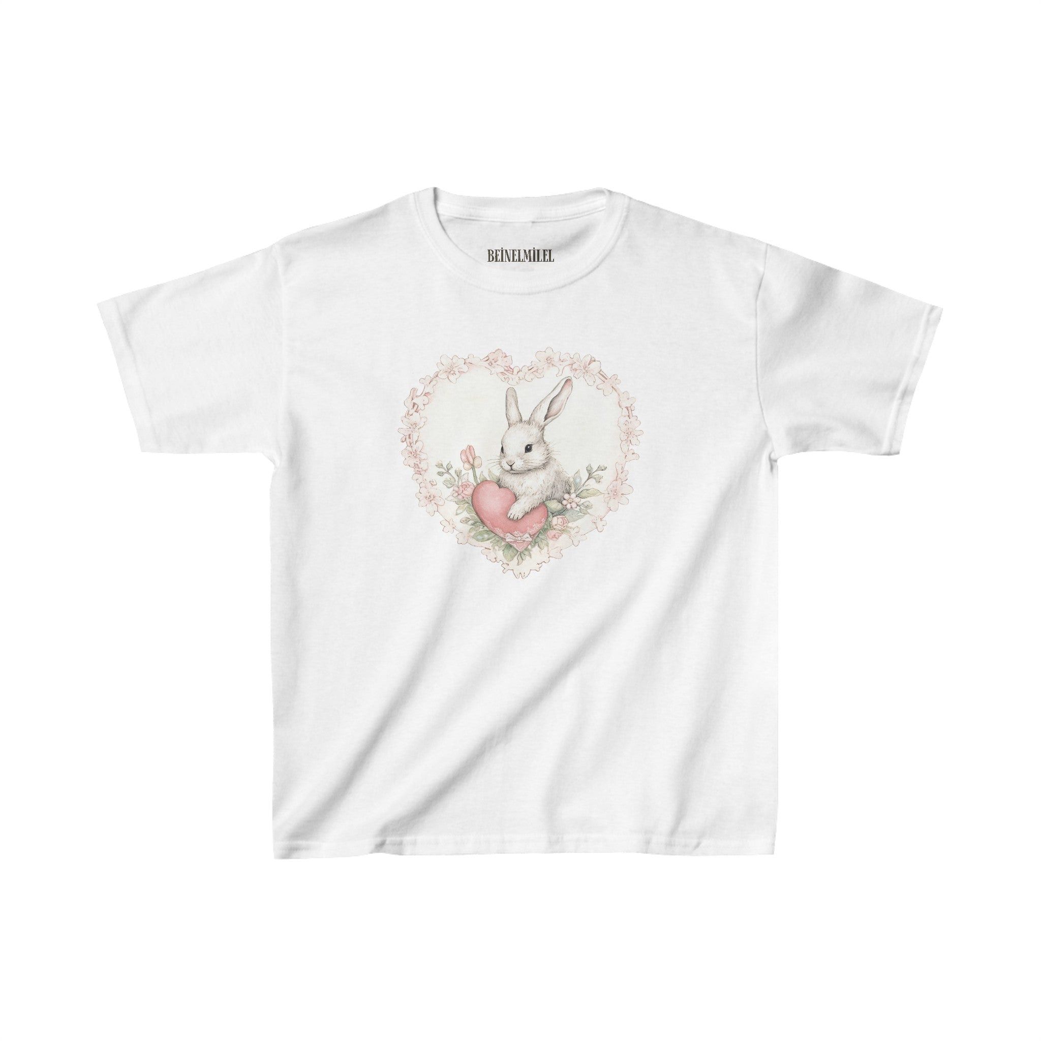 Designer Heart Bunny - Baby Tee Size M / US 6-8 / IT 42-44 - 1 Thumbnail