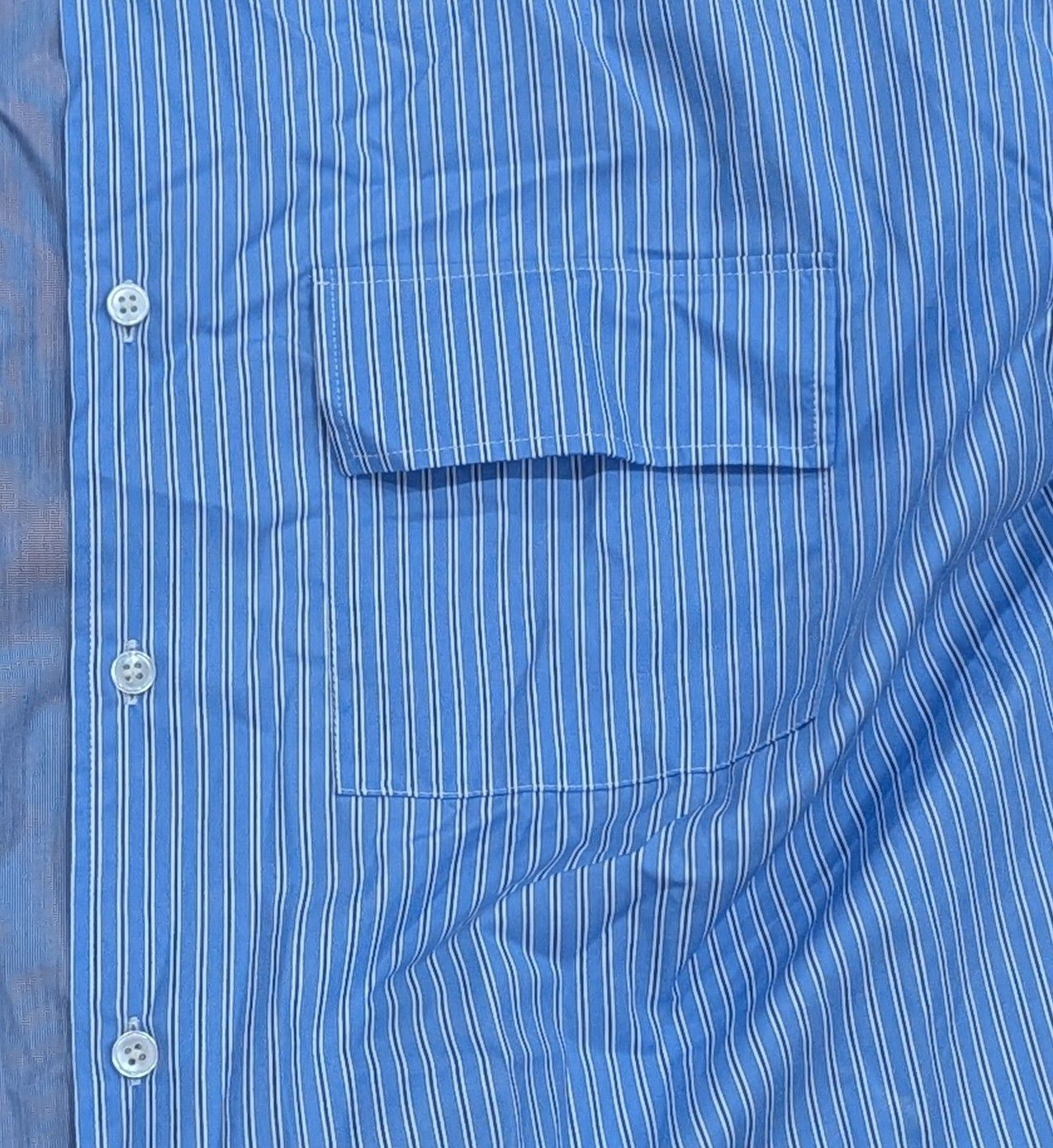 JW Anderson JW Anderson Mixed Stripe SS Button Up Shirt Light Blue 52 Size US L / EU 52-54 / 3 - 3 Thumbnail