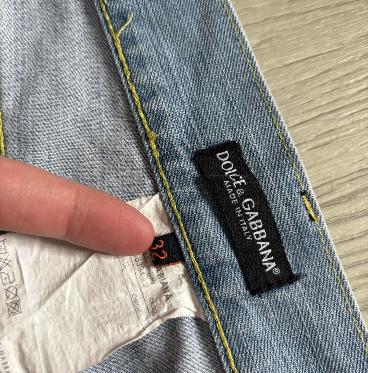 Dolce & Gabbana × Vintage Vintage Dolce Gabbana Jeans Y2K Metal Logo Distressed Style Size 32" / US 10 / IT 46 - 7 Thumbnail