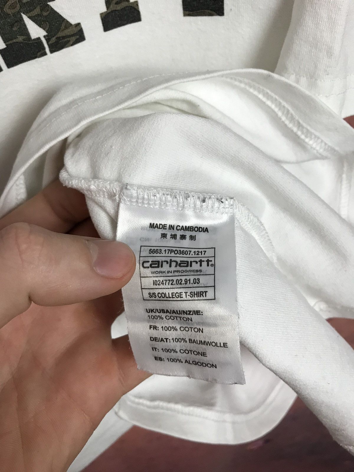 Carhartt Carhartt Wip streetwear big logo tee Size US S / EU 44-46 / 1 - 6 Thumbnail